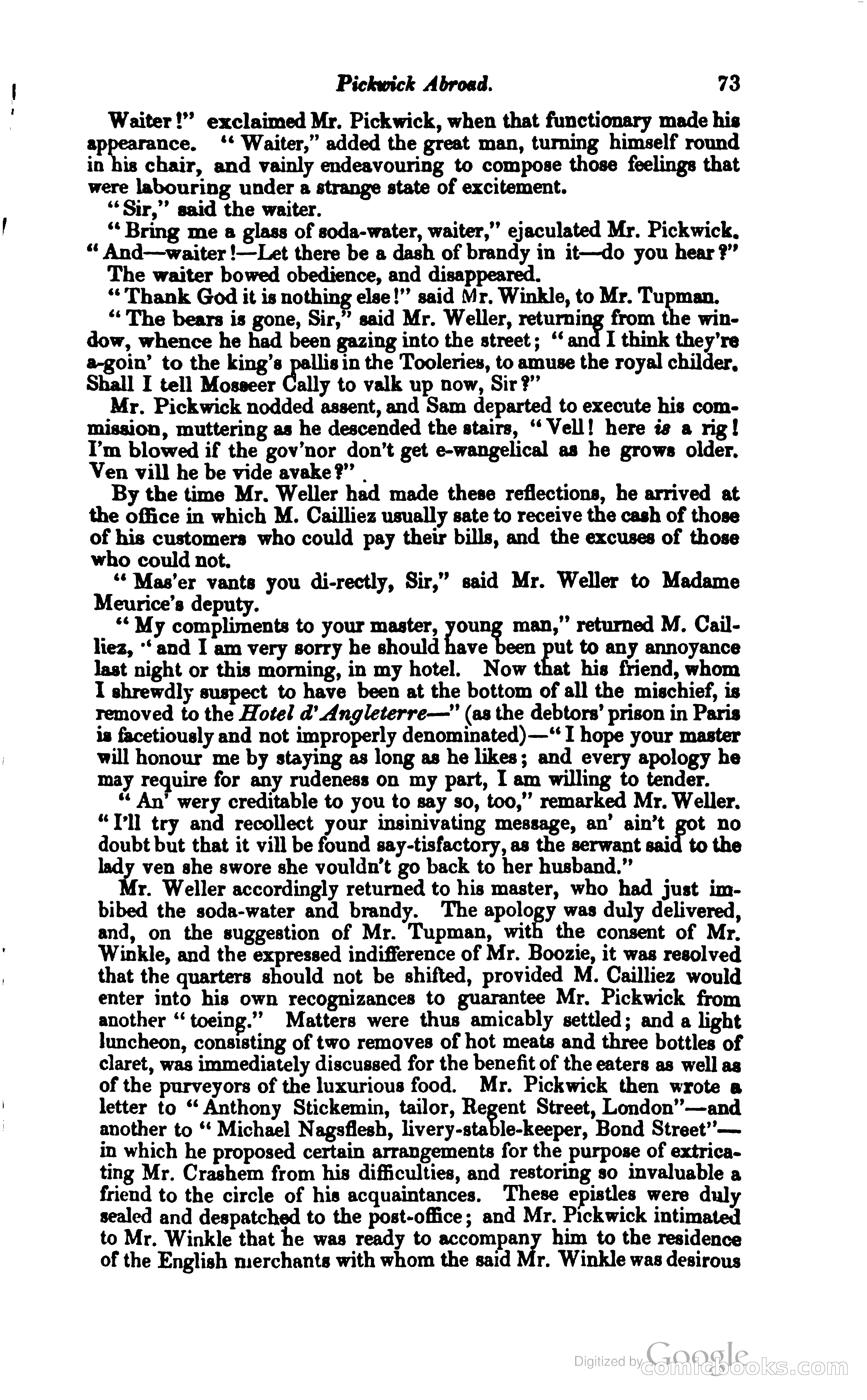 Pickwick Abroad: or, The Tour in France — page 106 of 400