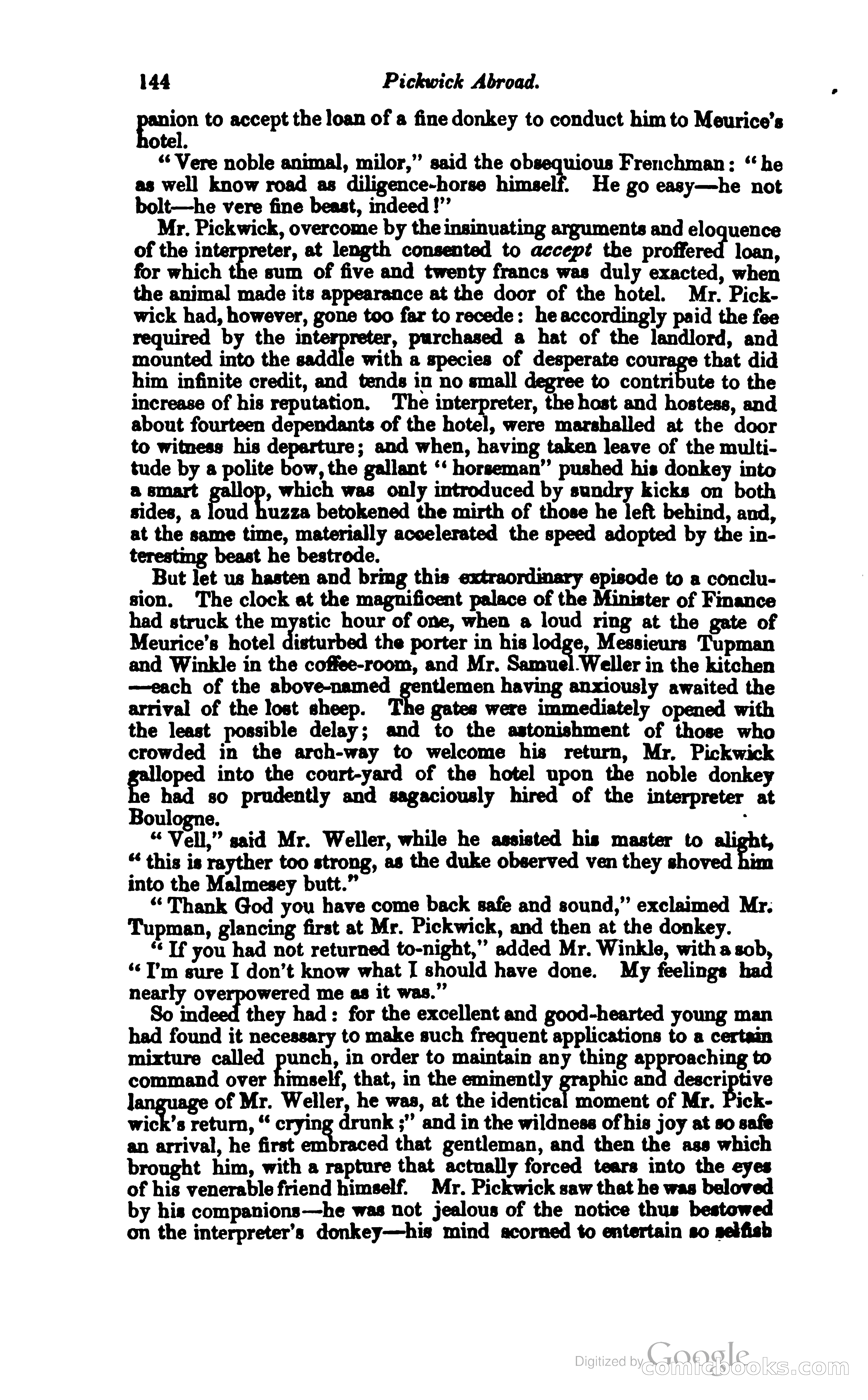 Pickwick Abroad: or, The Tour in France — page 187 of 400