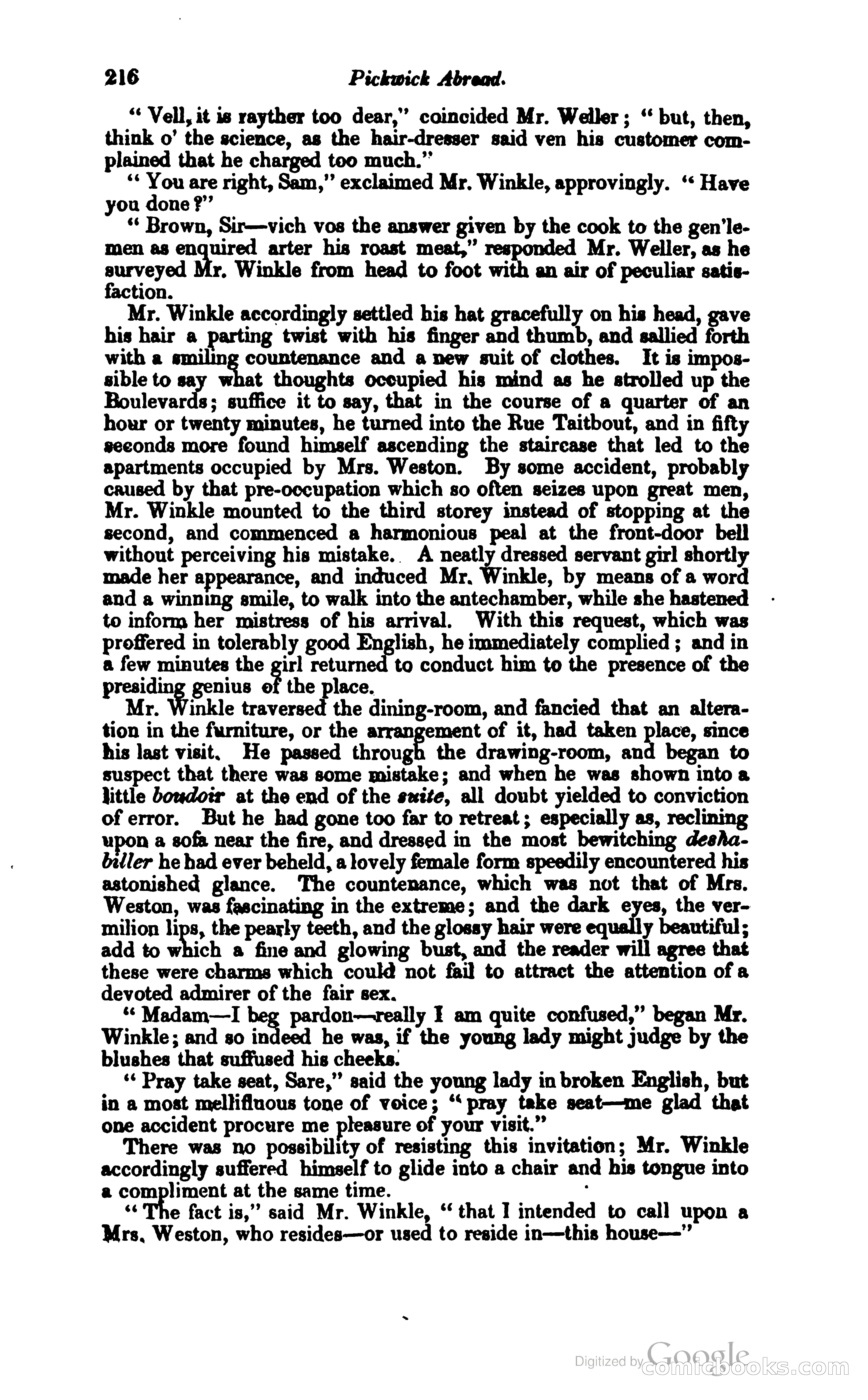 Pickwick Abroad: or, The Tour in France — page 267 of 400