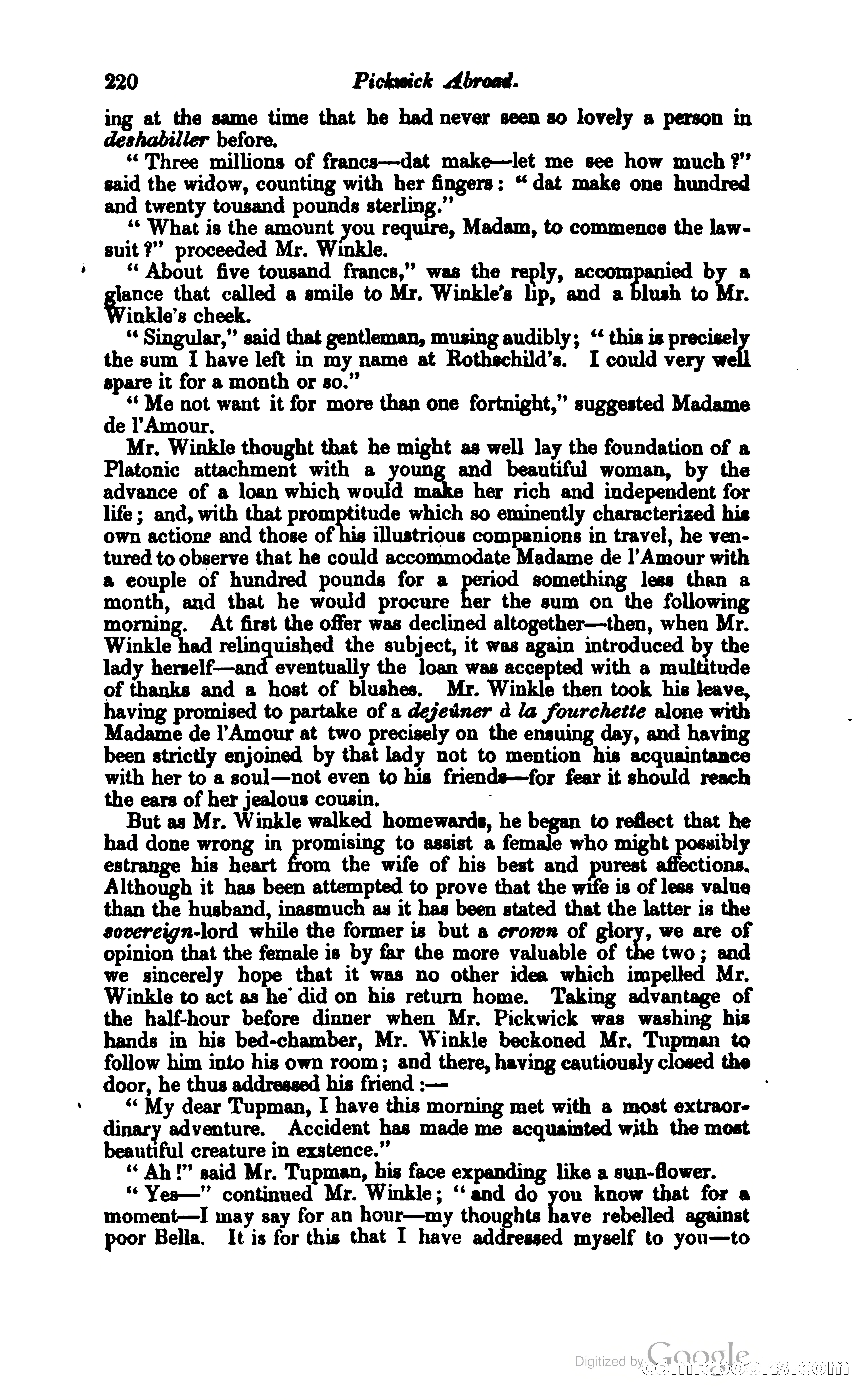 Pickwick Abroad: or, The Tour in France — page 273 of 400