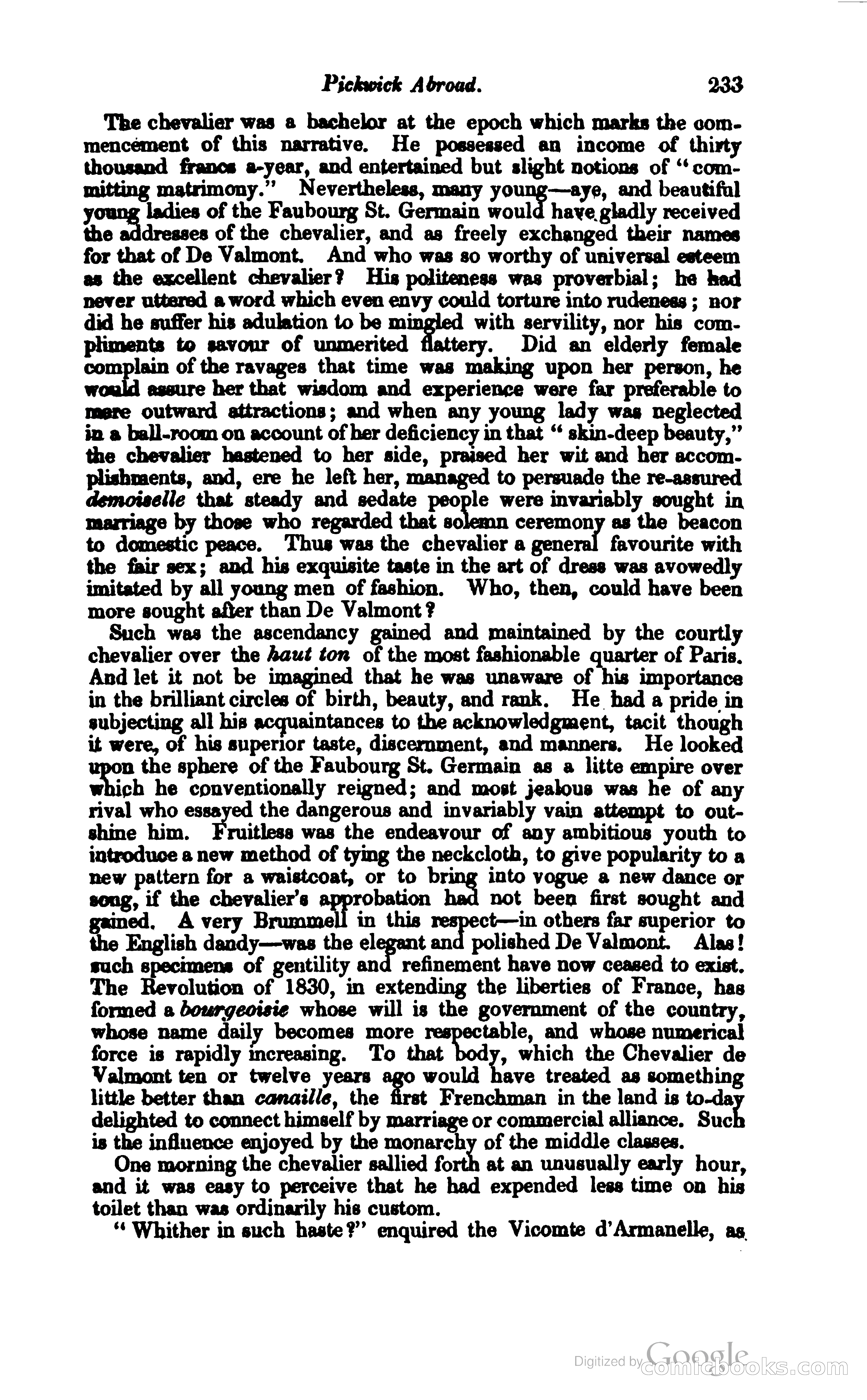 Pickwick Abroad: or, The Tour in France — page 288 of 400