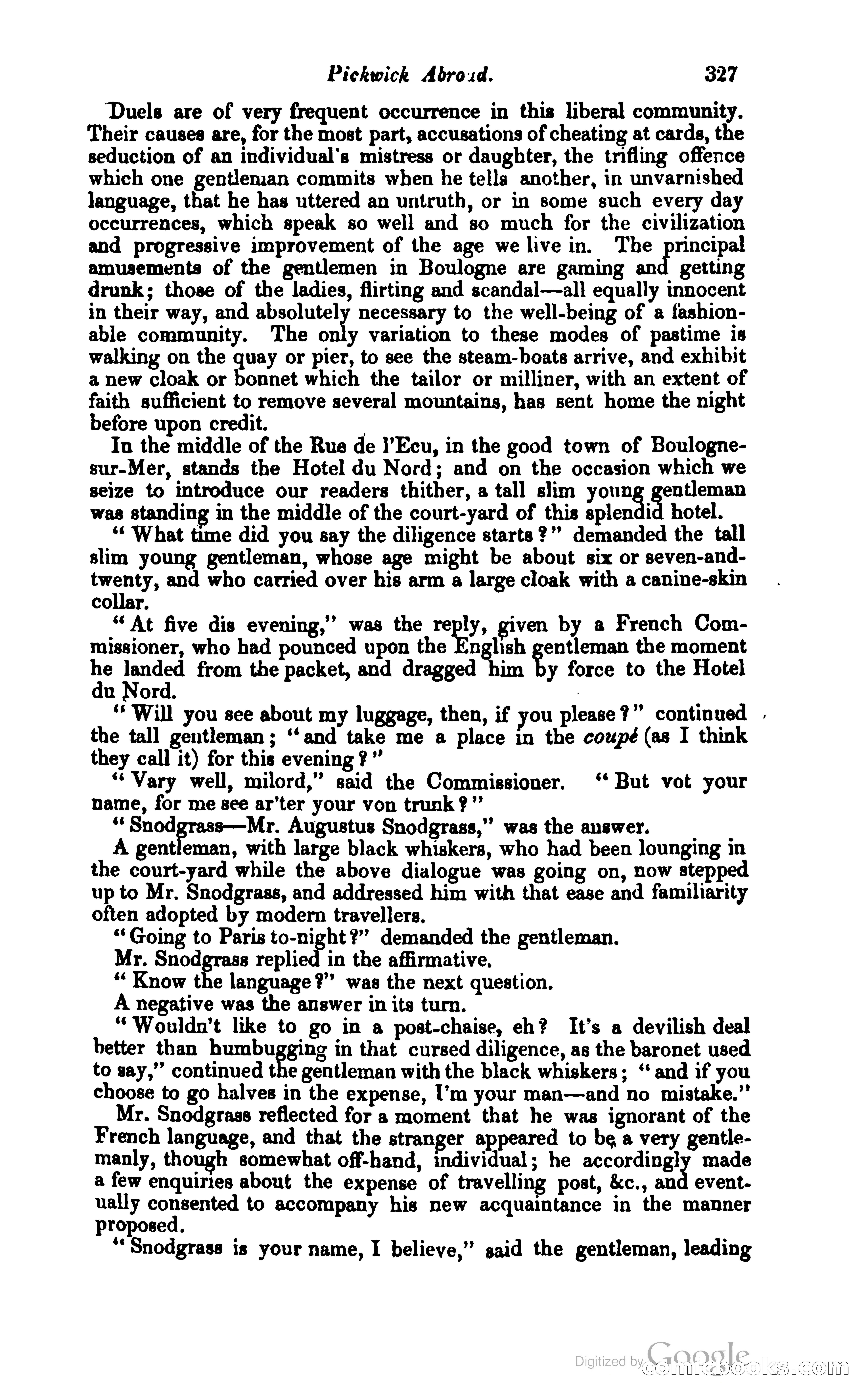Pickwick Abroad: or, The Tour in France — page 394 of 400