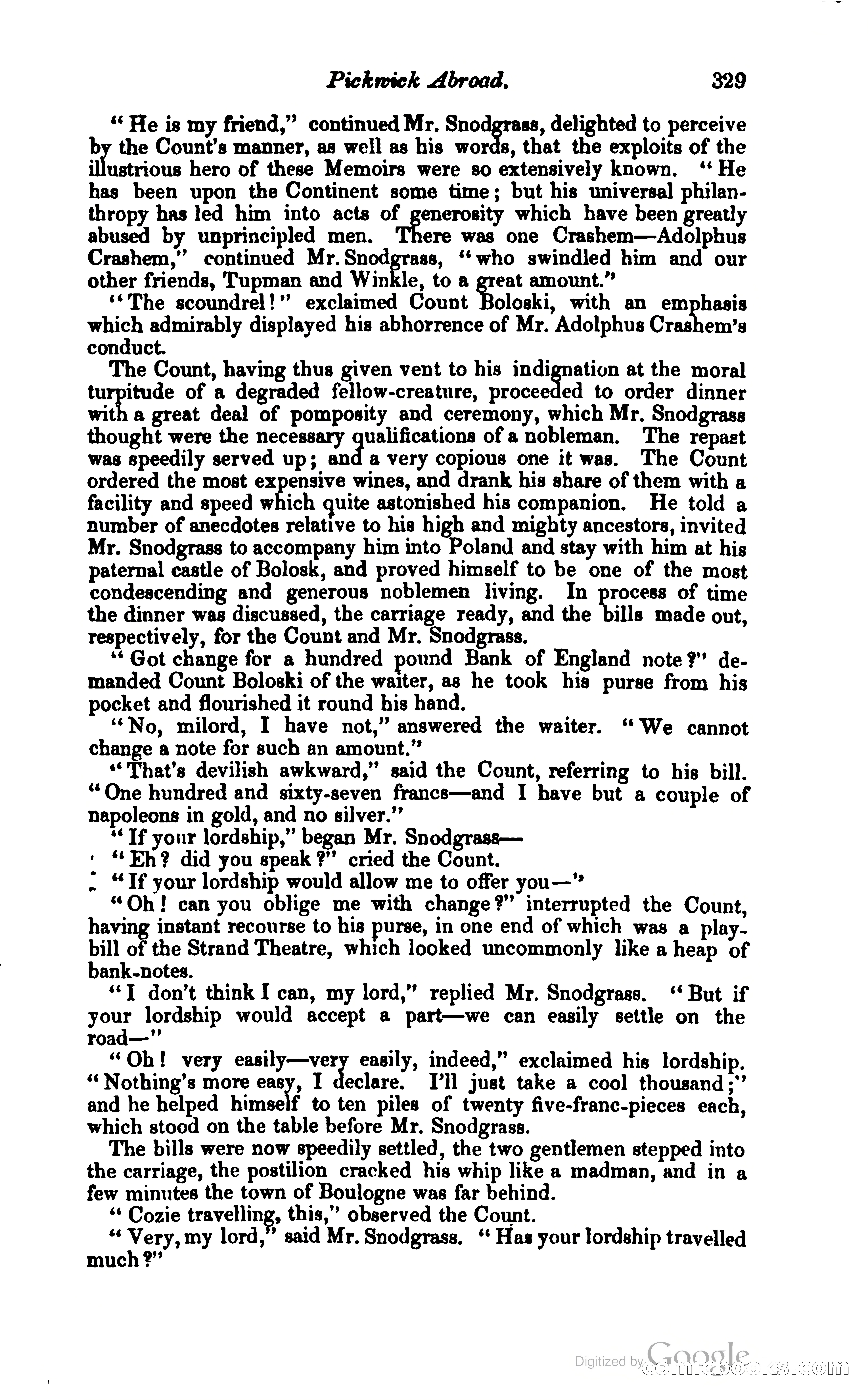 Pickwick Abroad: or, The Tour in France — page 398 of 400