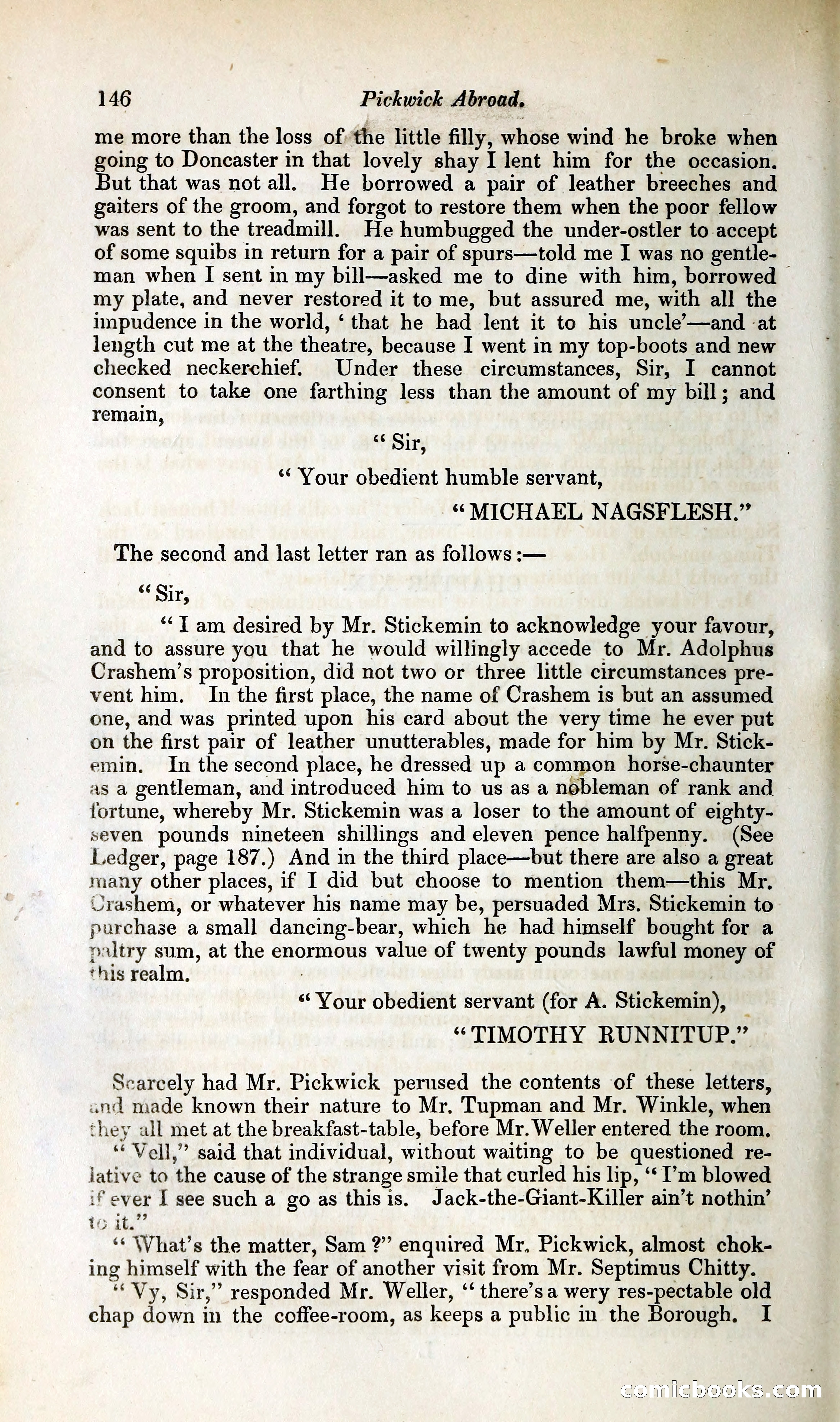 Pickwick Abroad: or, The Tour in France — page 191 of 400
