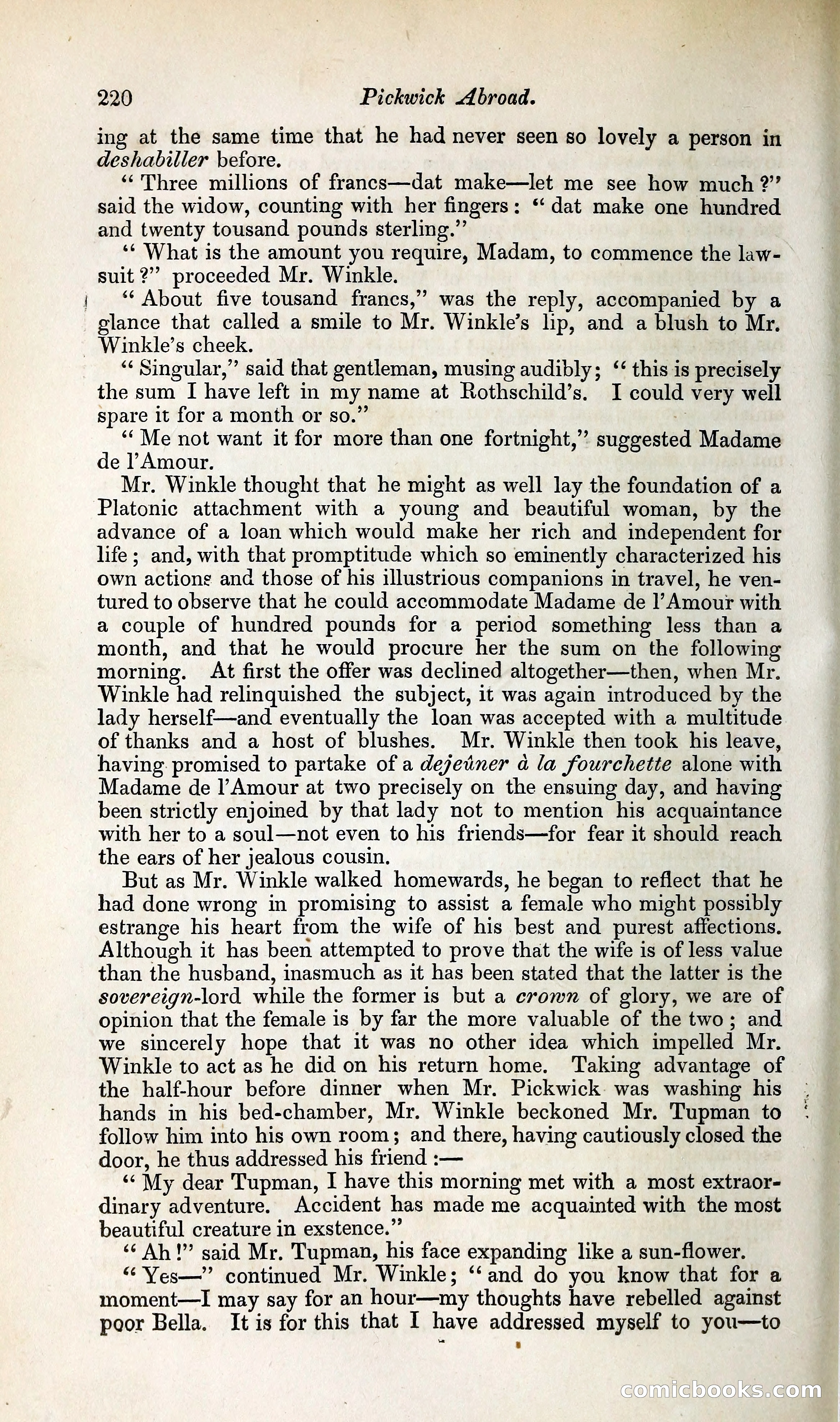 Pickwick Abroad: or, The Tour in France — page 273 of 400