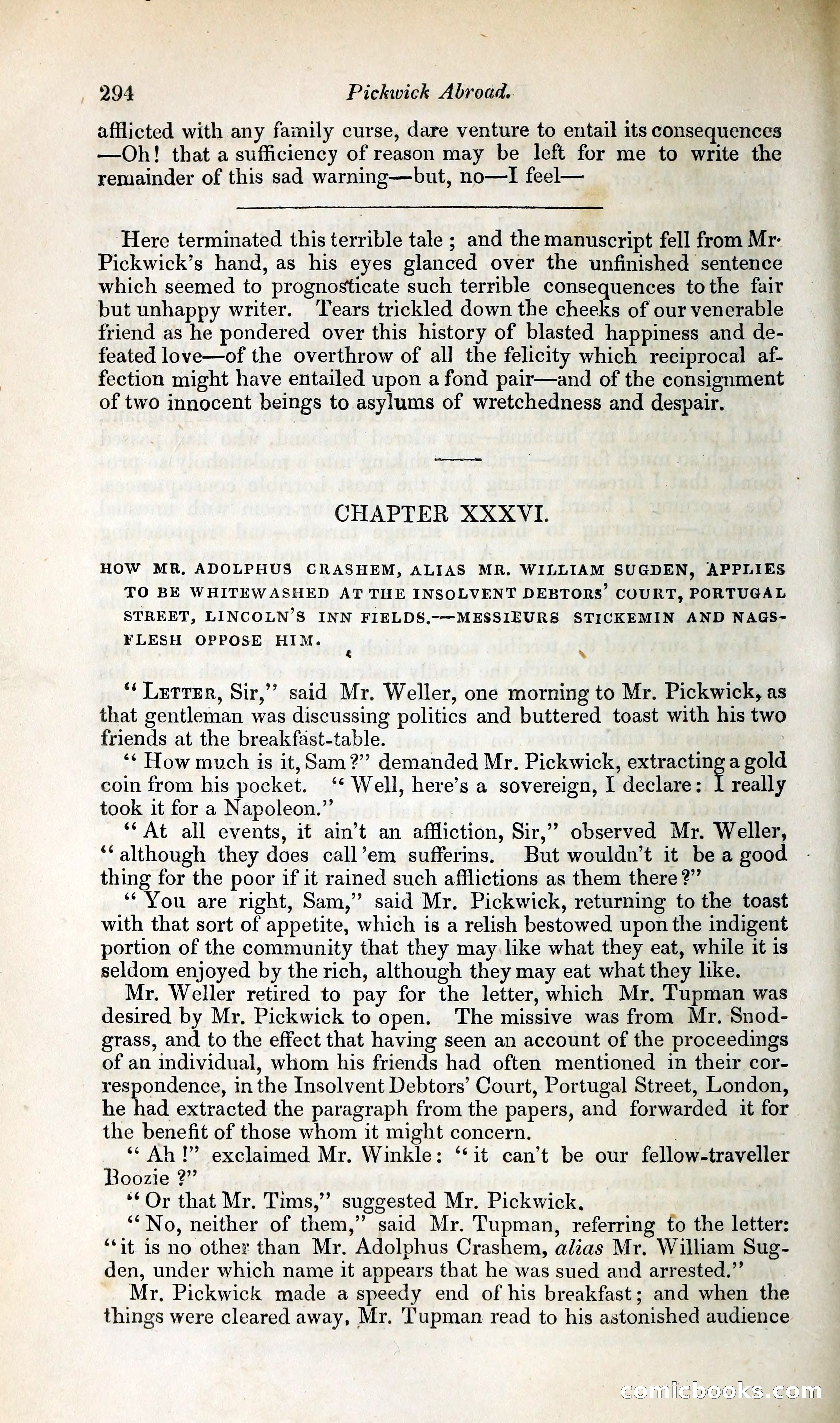 Pickwick Abroad: or, The Tour in France — page 355 of 400