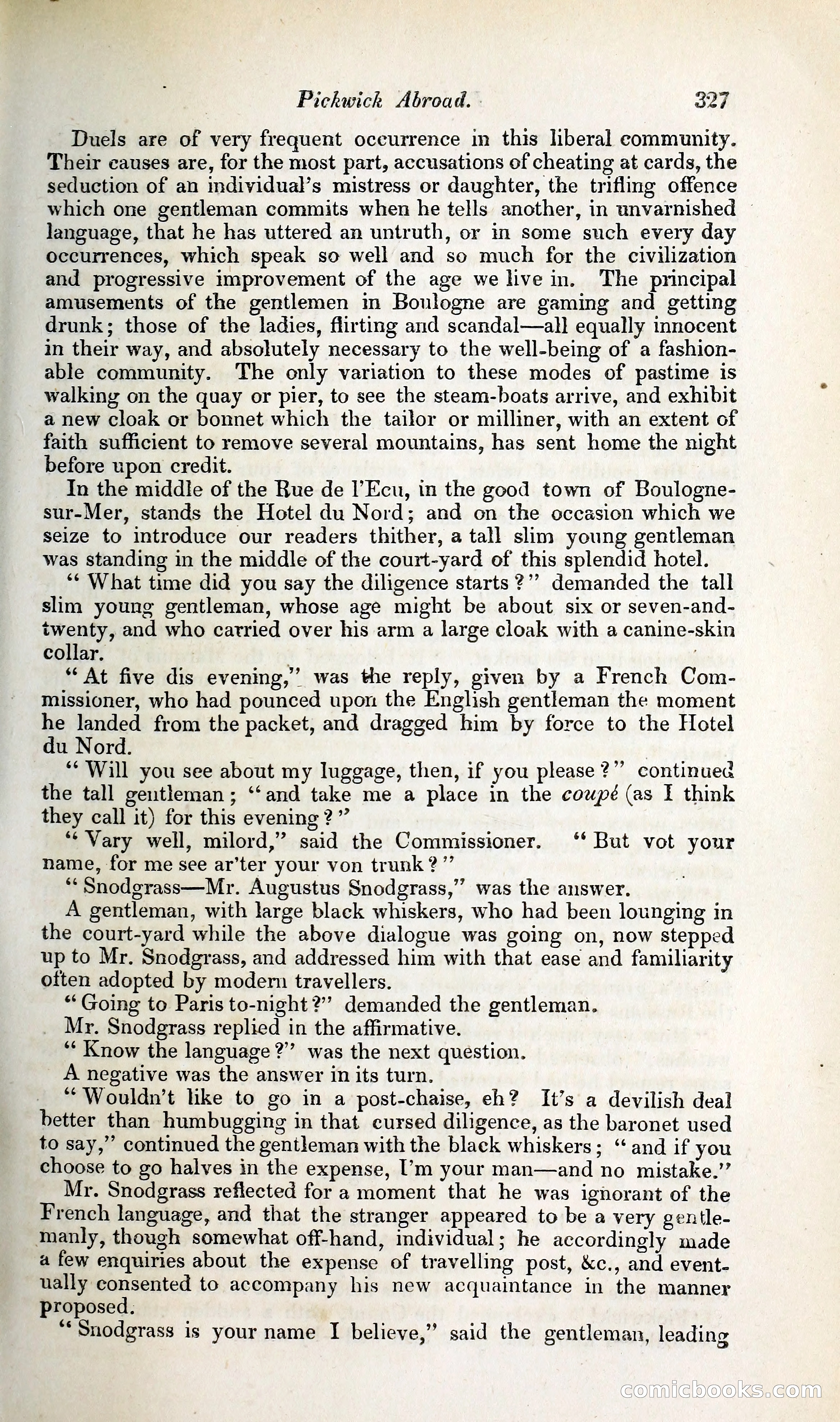 Pickwick Abroad: or, The Tour in France — page 394 of 400
