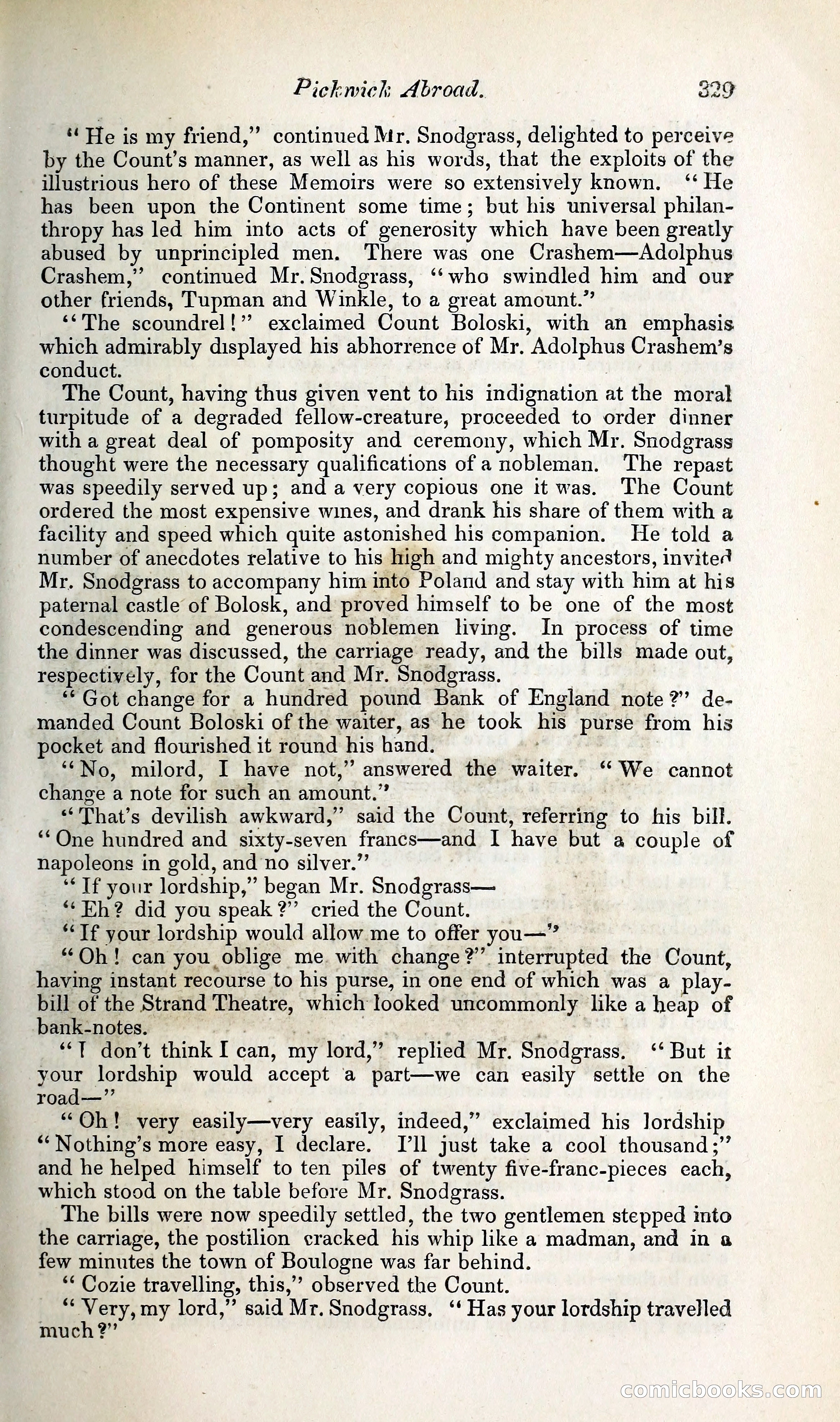 Pickwick Abroad: or, The Tour in France — page 398 of 400