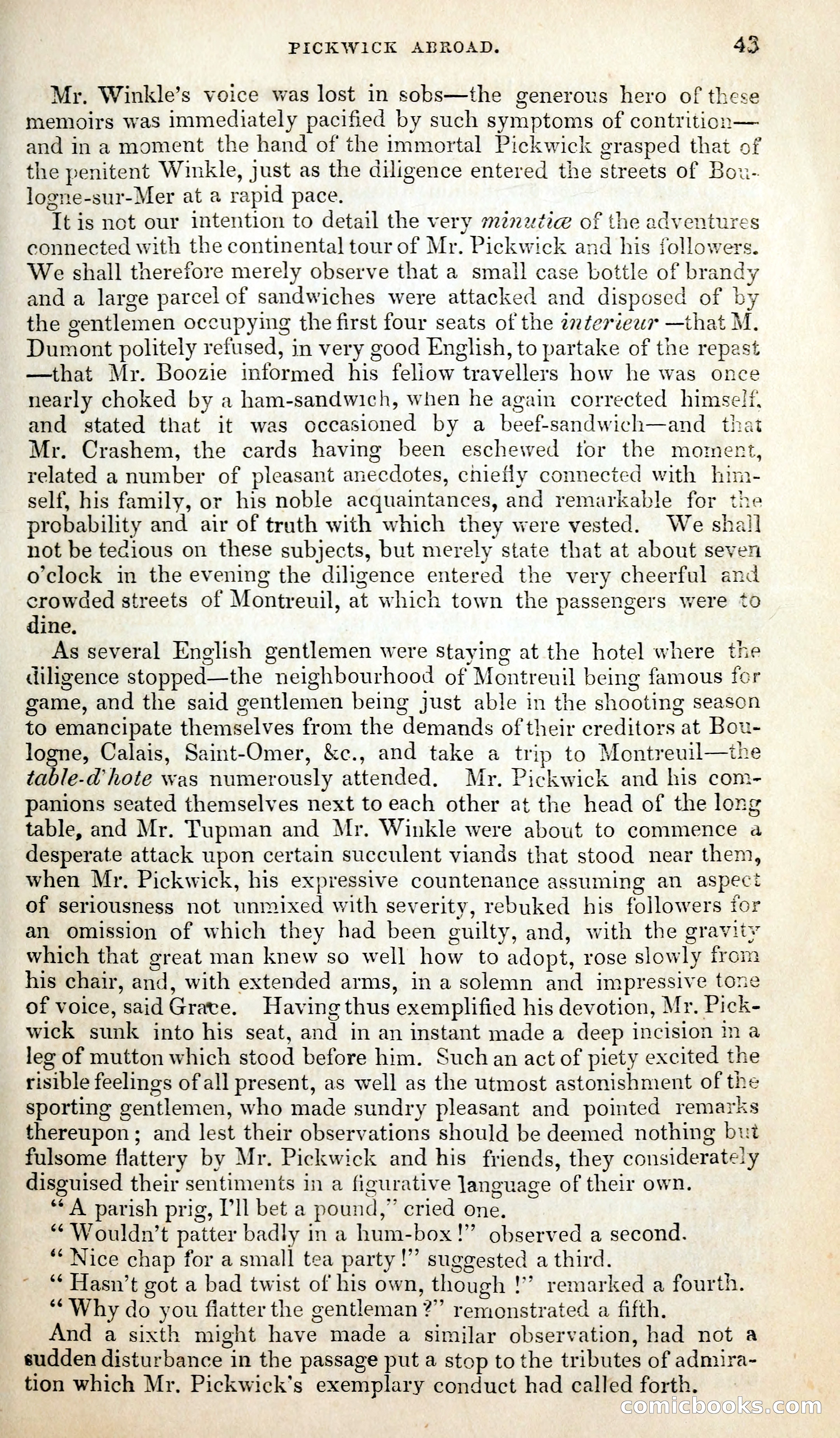 Pickwick Abroad; or, The Tour in France — page 56 of 400