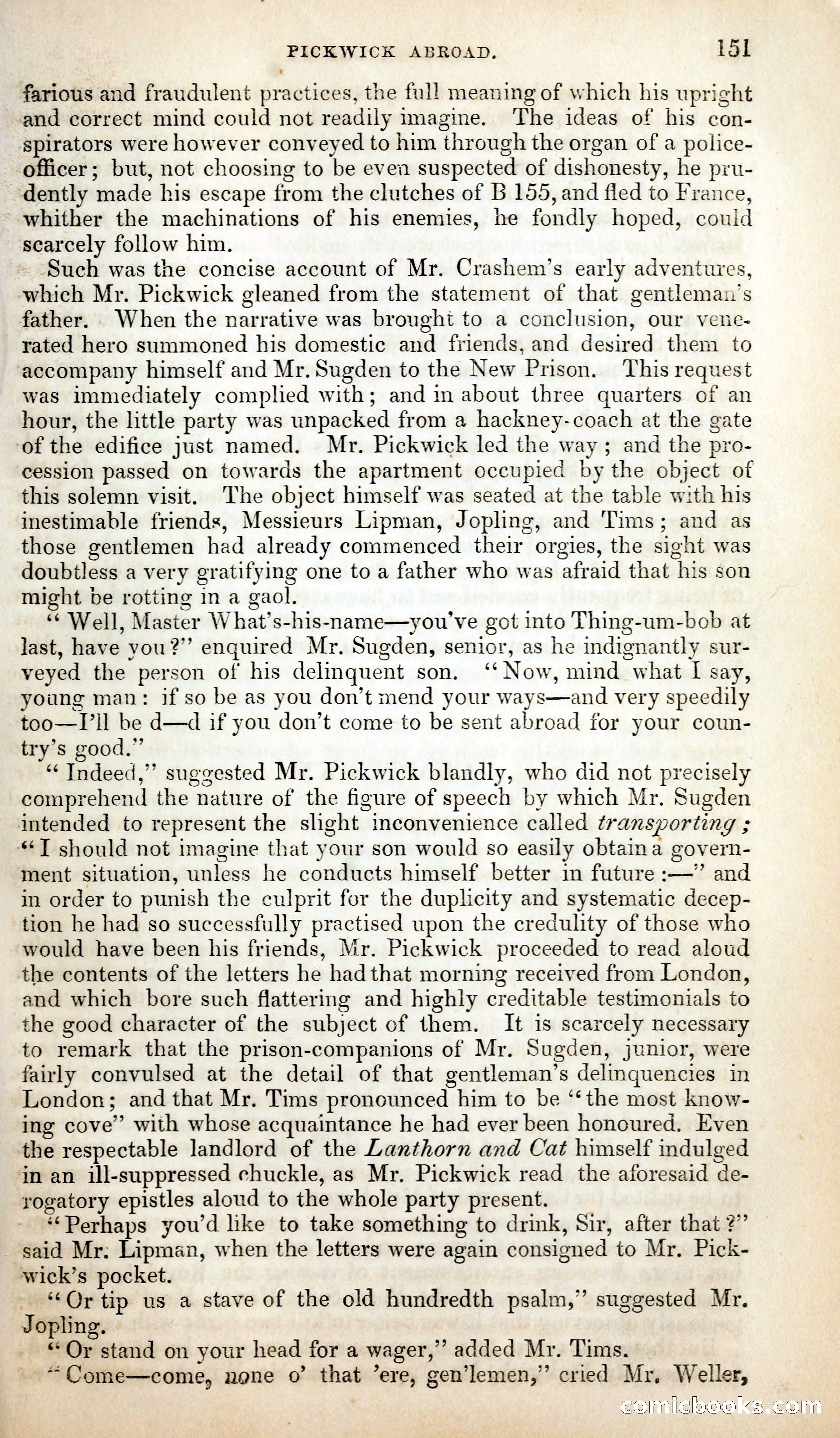 Pickwick Abroad; or, The Tour in France — page 164 of 400