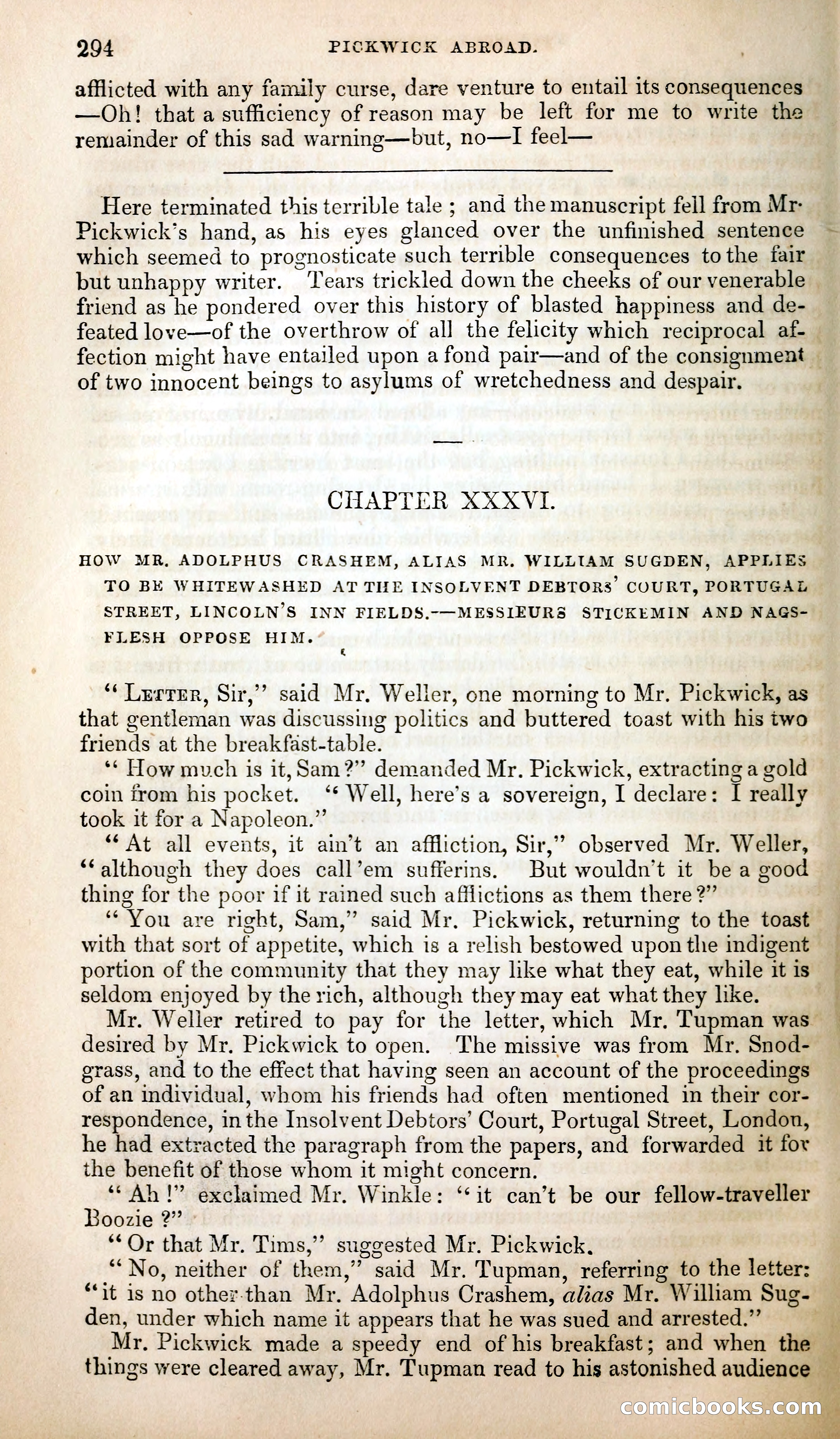 Pickwick Abroad; or, The Tour in France — page 307 of 400