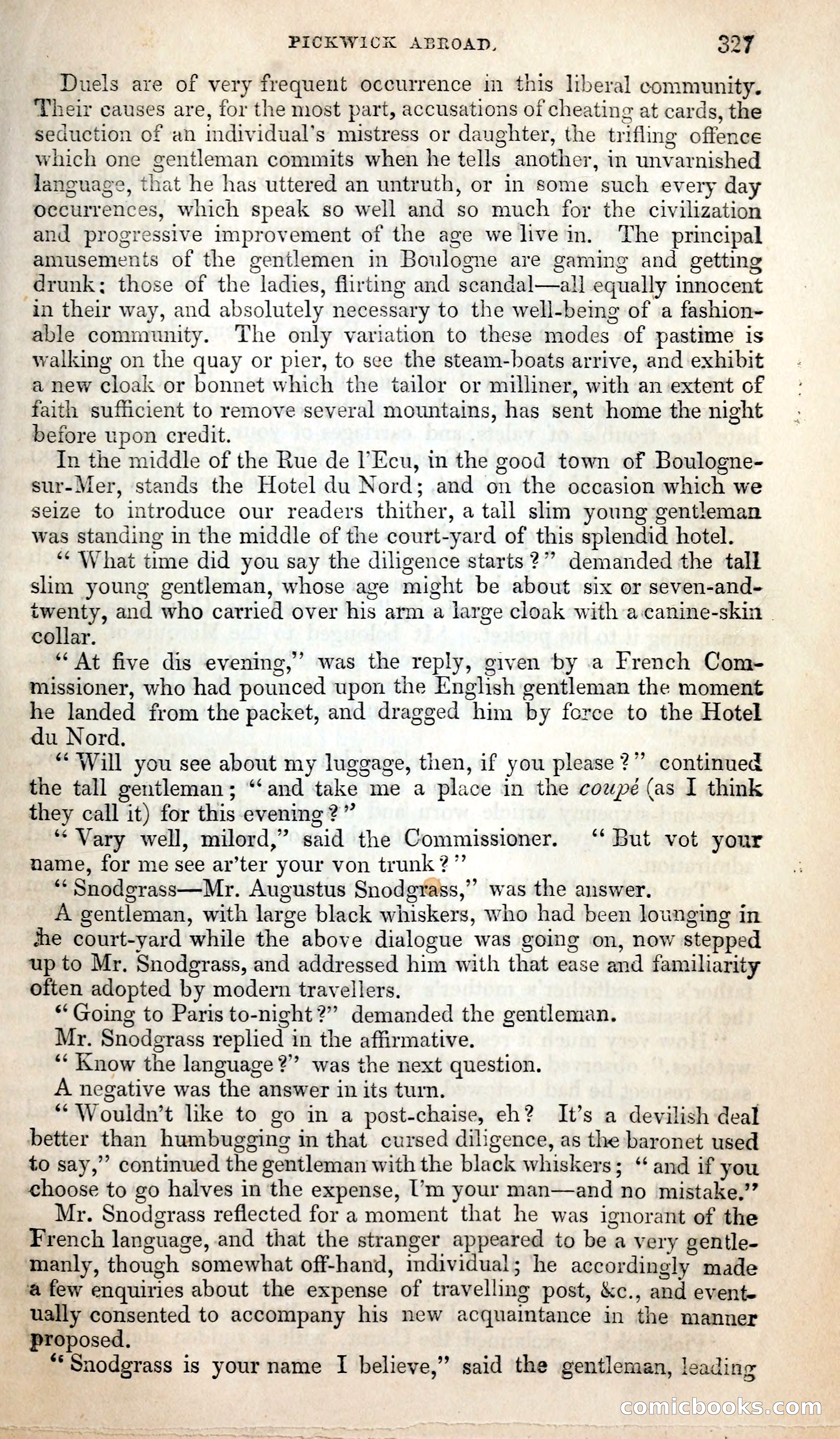 Pickwick Abroad; or, The Tour in France — page 340 of 400