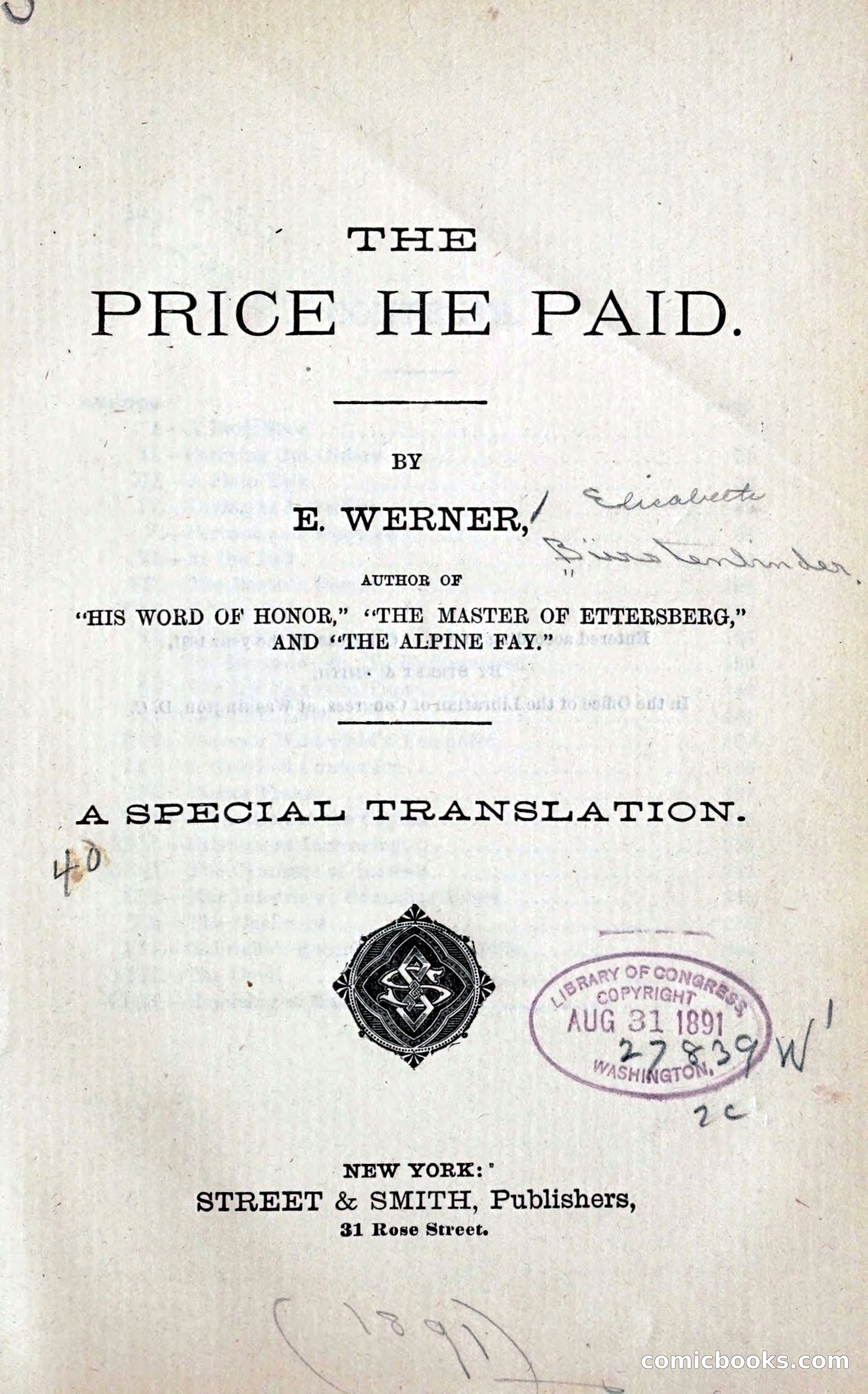 The Price He Paid — page 10 of 331