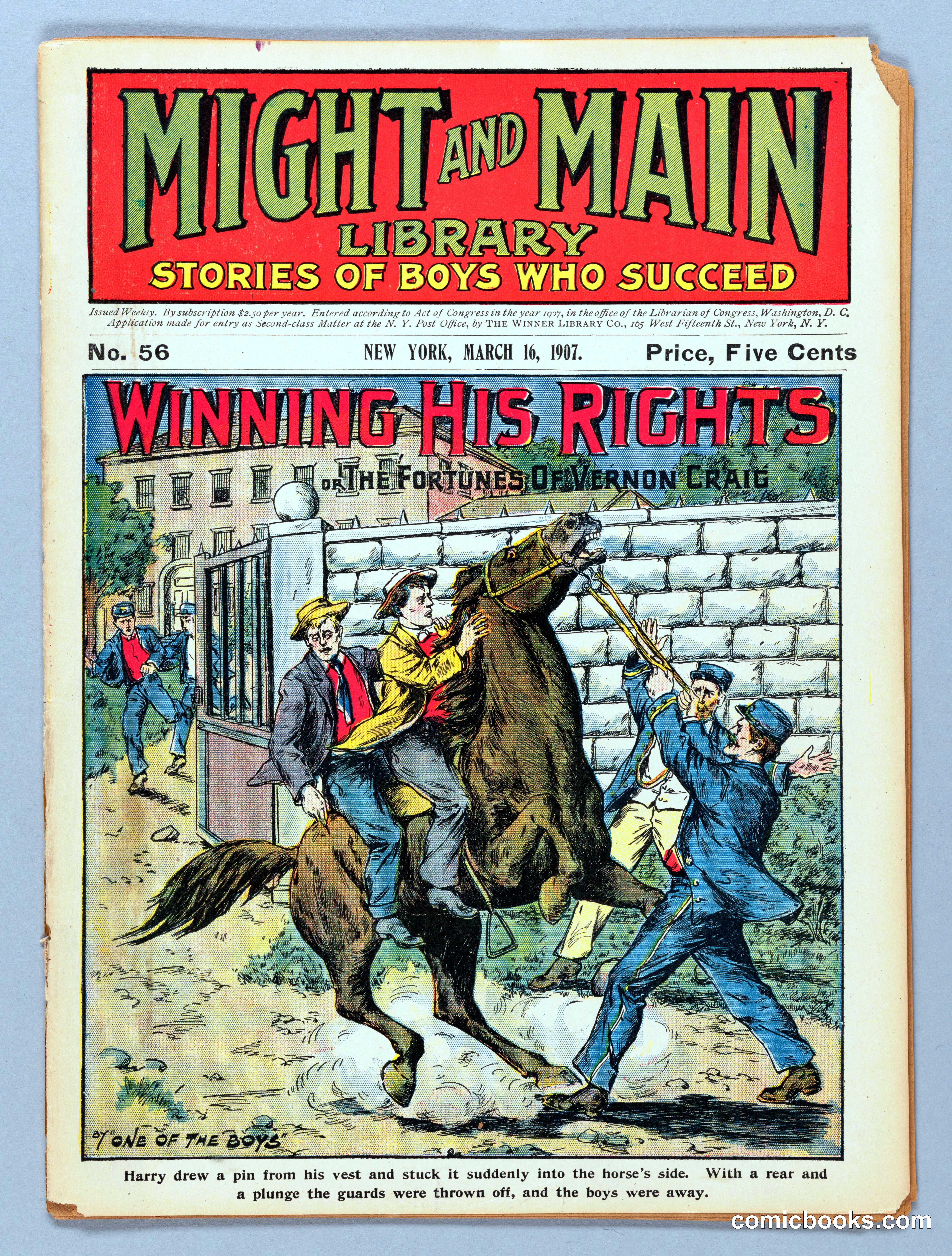 Might and Main Library. Number 56, 1907-03-16 — page 1 of 36