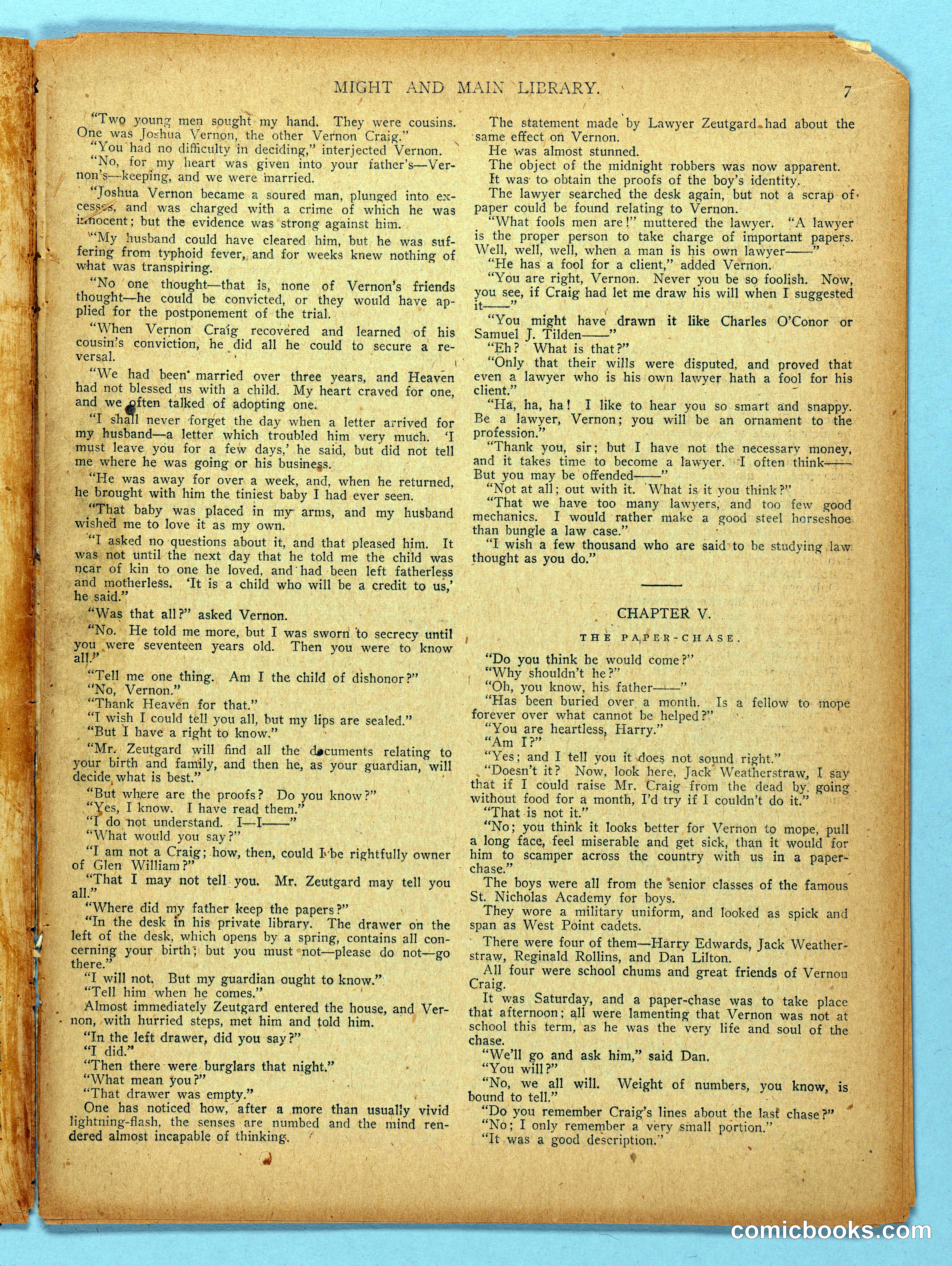 Might and Main Library. Number 56, 1907-03-16 — page 9 of 36