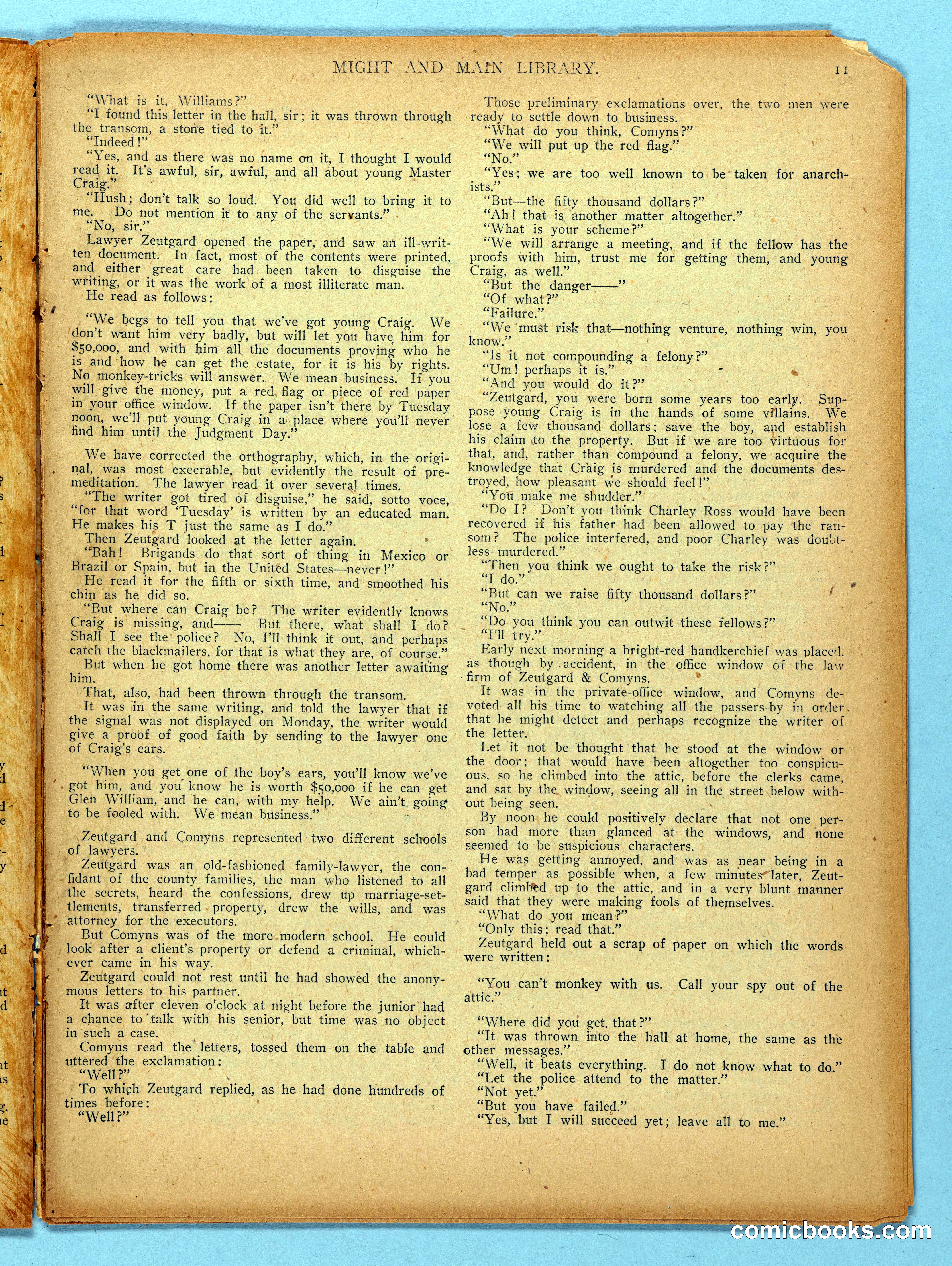 Might and Main Library. Number 56, 1907-03-16 — page 13 of 36