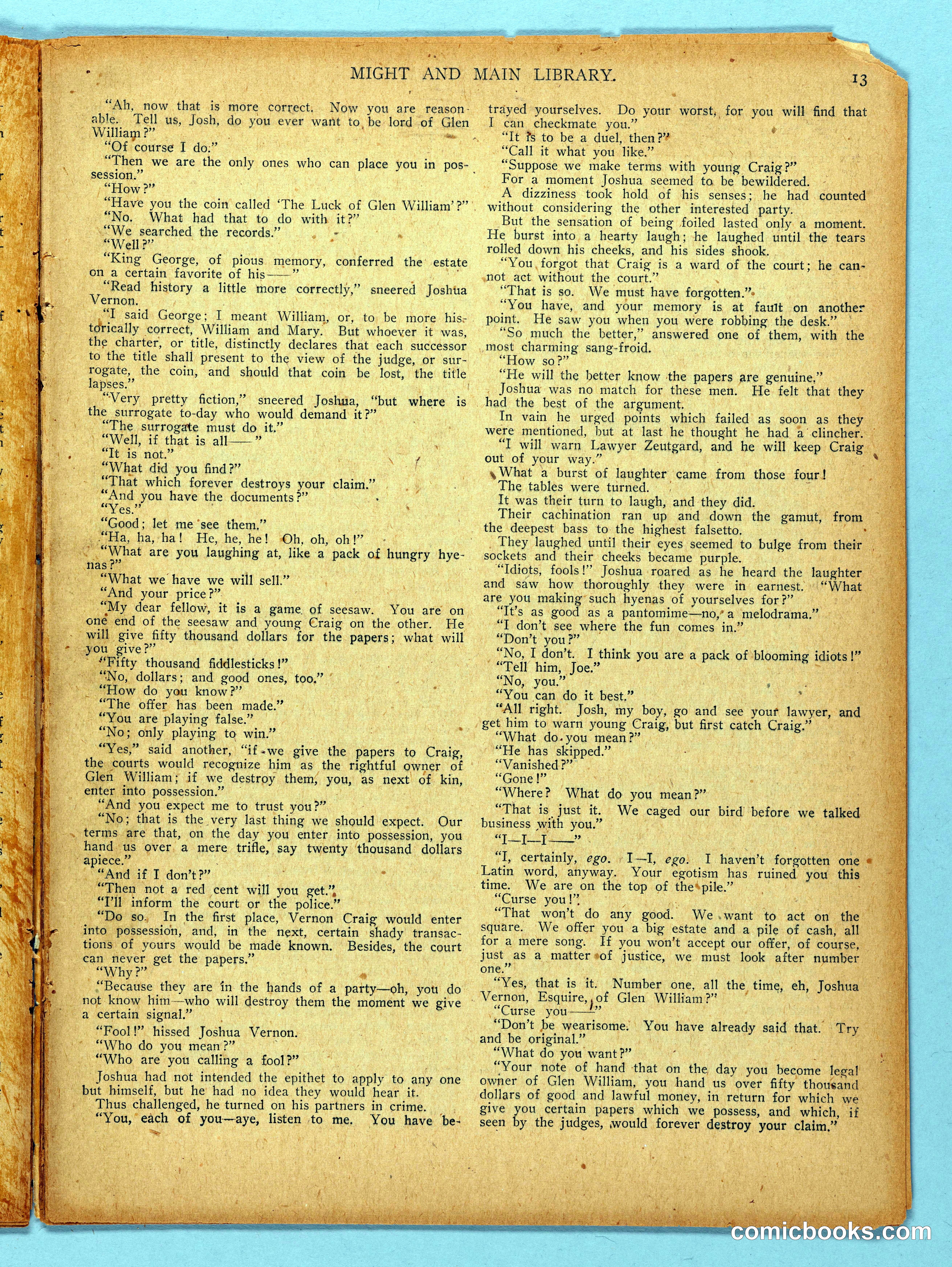 Might and Main Library. Number 56, 1907-03-16 — page 15 of 36