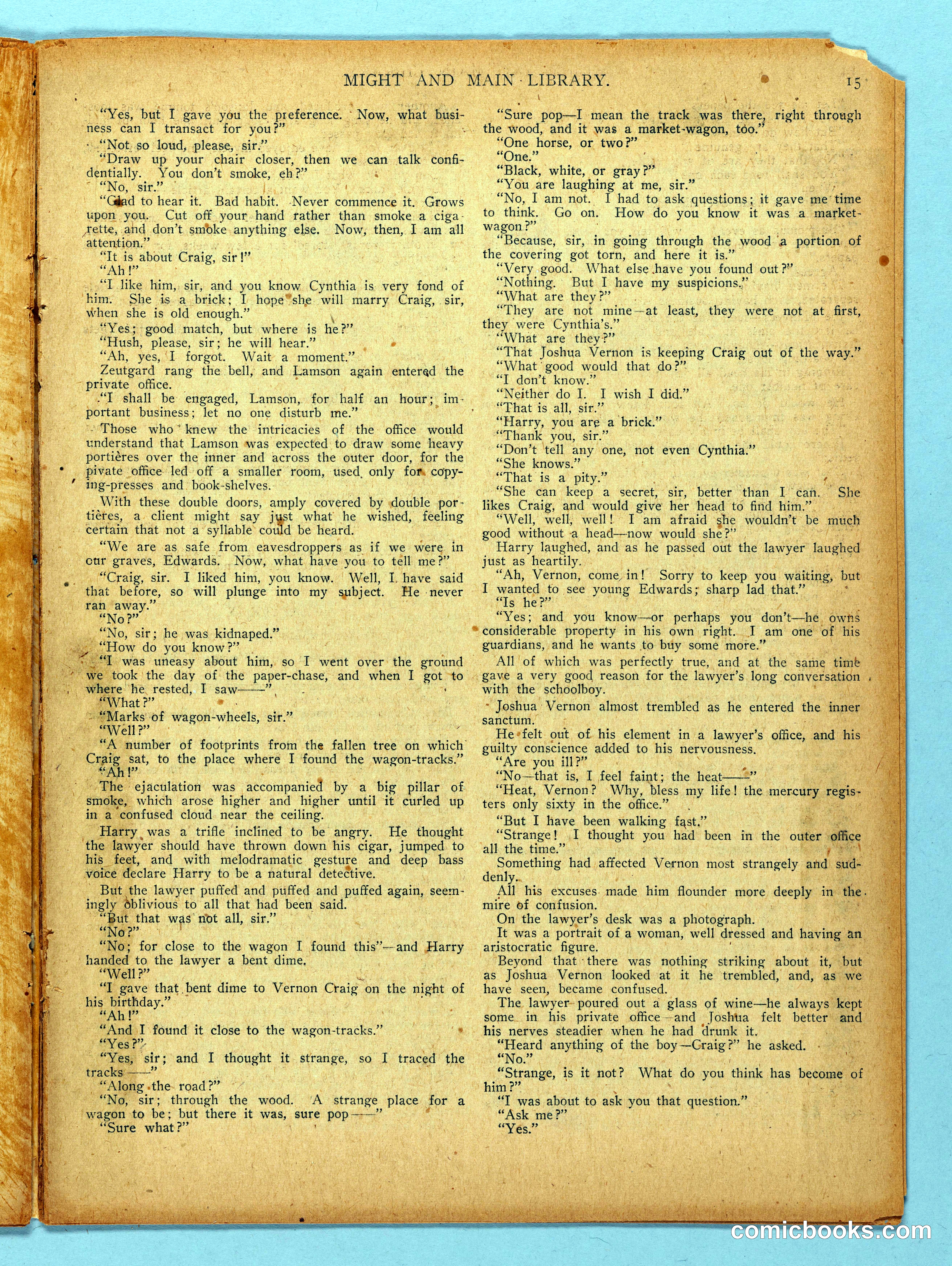 Might and Main Library. Number 56, 1907-03-16 — page 17 of 36