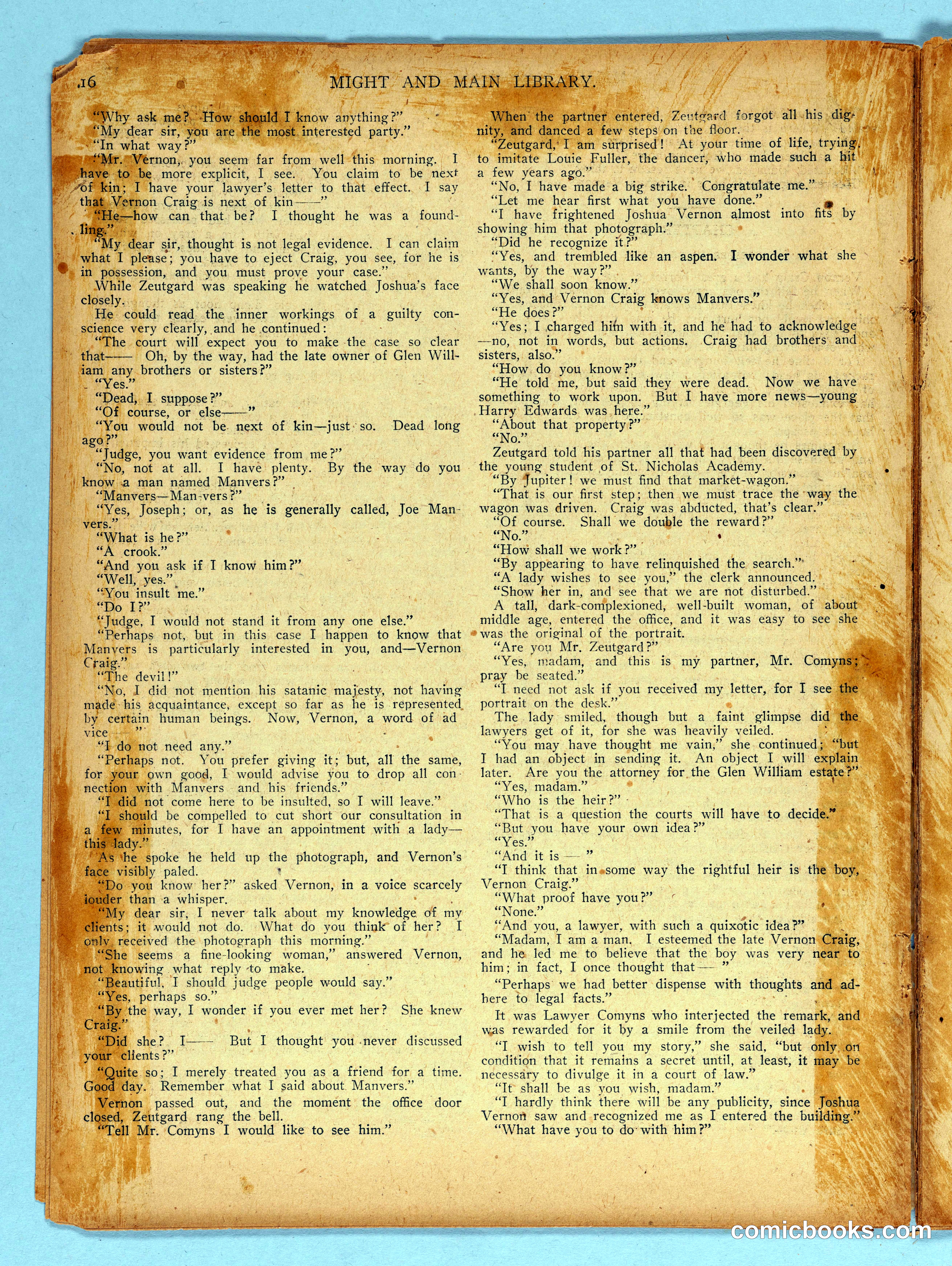 Might and Main Library. Number 56, 1907-03-16 — page 18 of 36