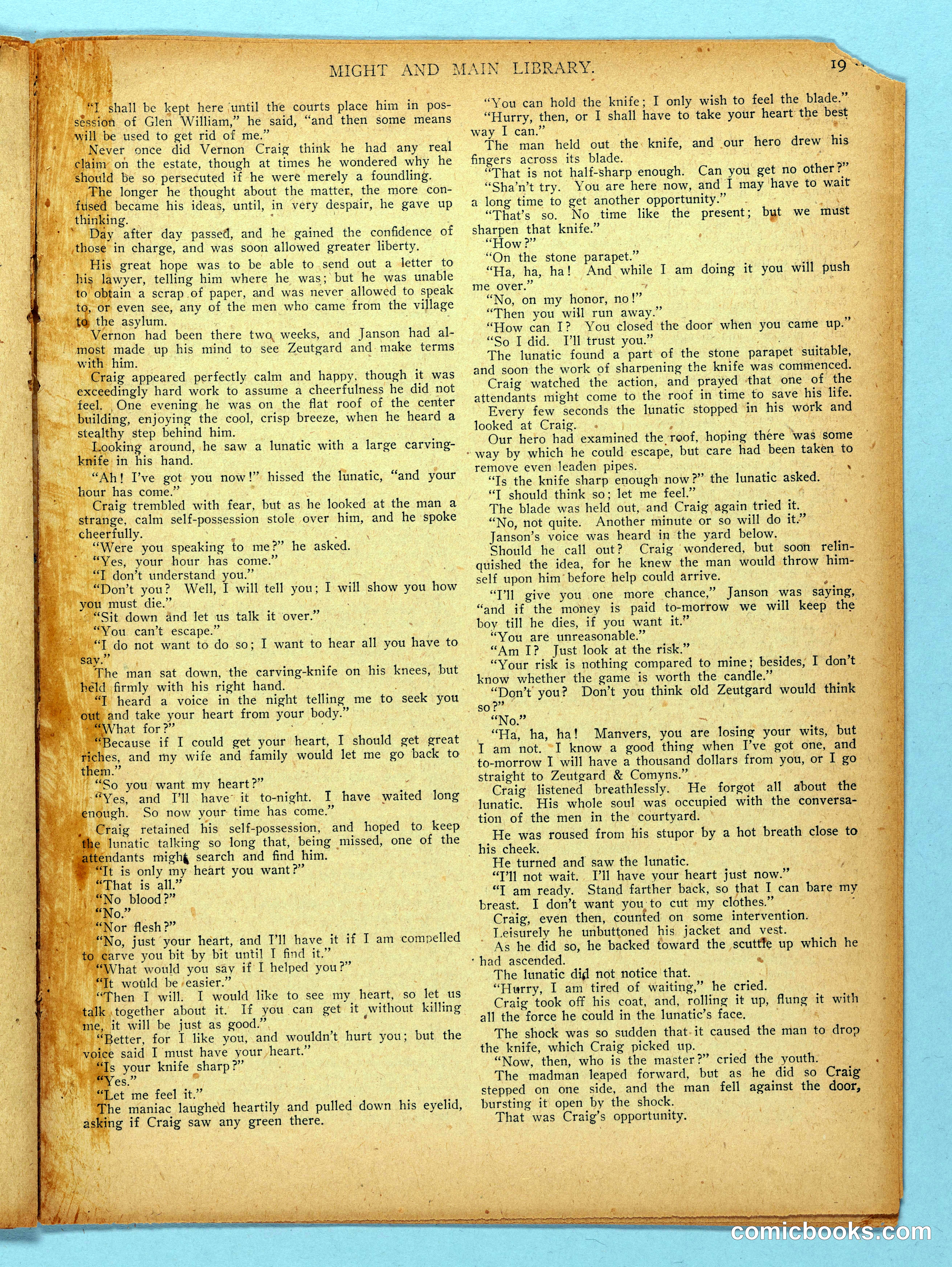 Might and Main Library. Number 56, 1907-03-16 — page 21 of 36