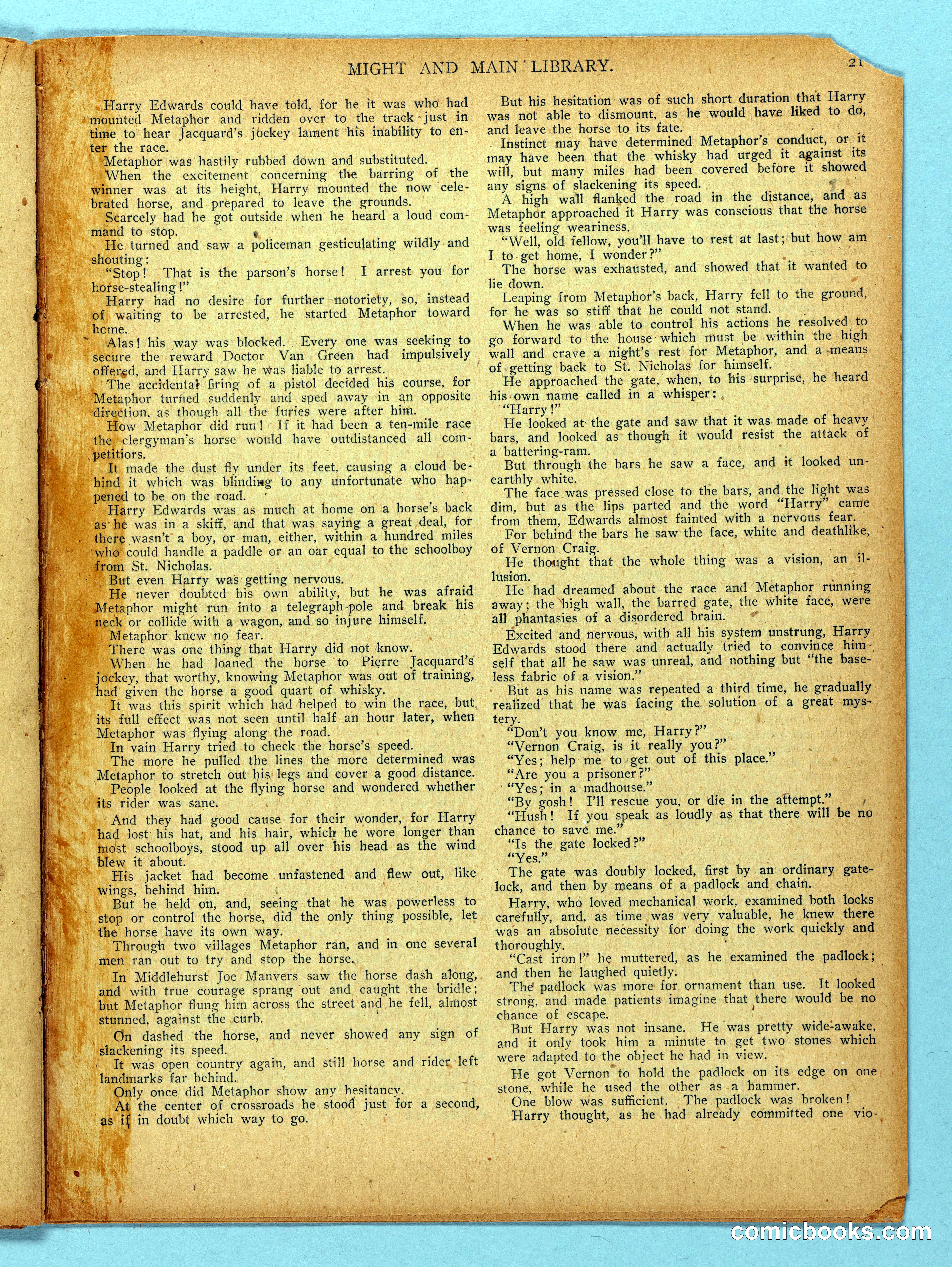 Might and Main Library. Number 56, 1907-03-16 — page 23 of 36