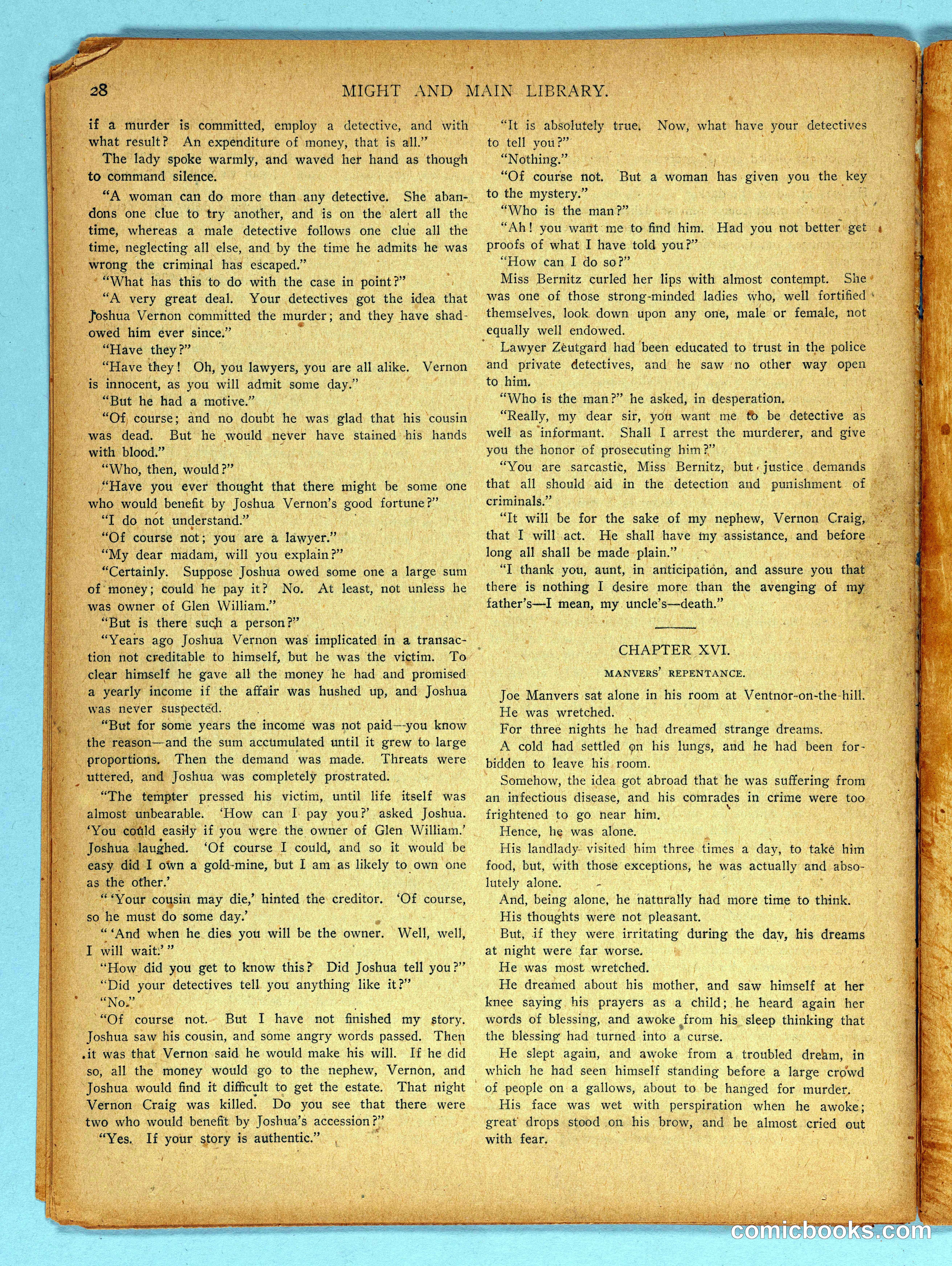 Might and Main Library. Number 56, 1907-03-16 — page 30 of 36
