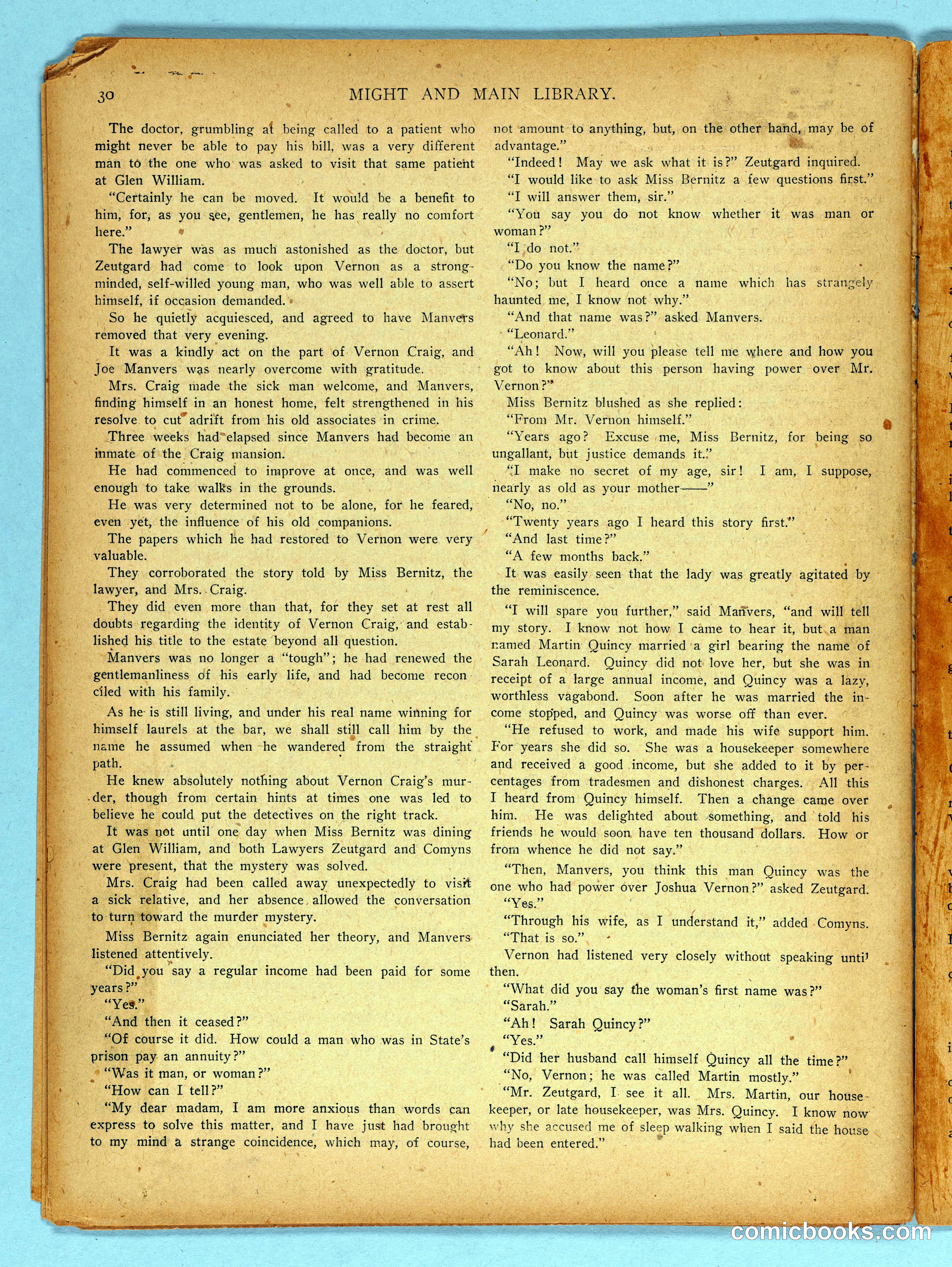 Might and Main Library. Number 56, 1907-03-16 — page 32 of 36