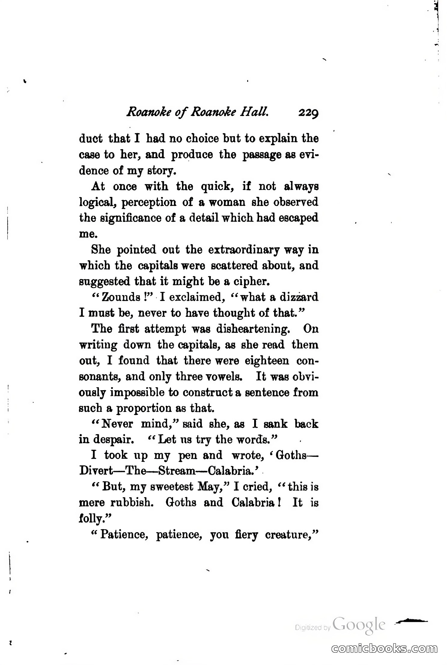 Roanoke of Roanoke Hall: A Romance — page 235 of 230
