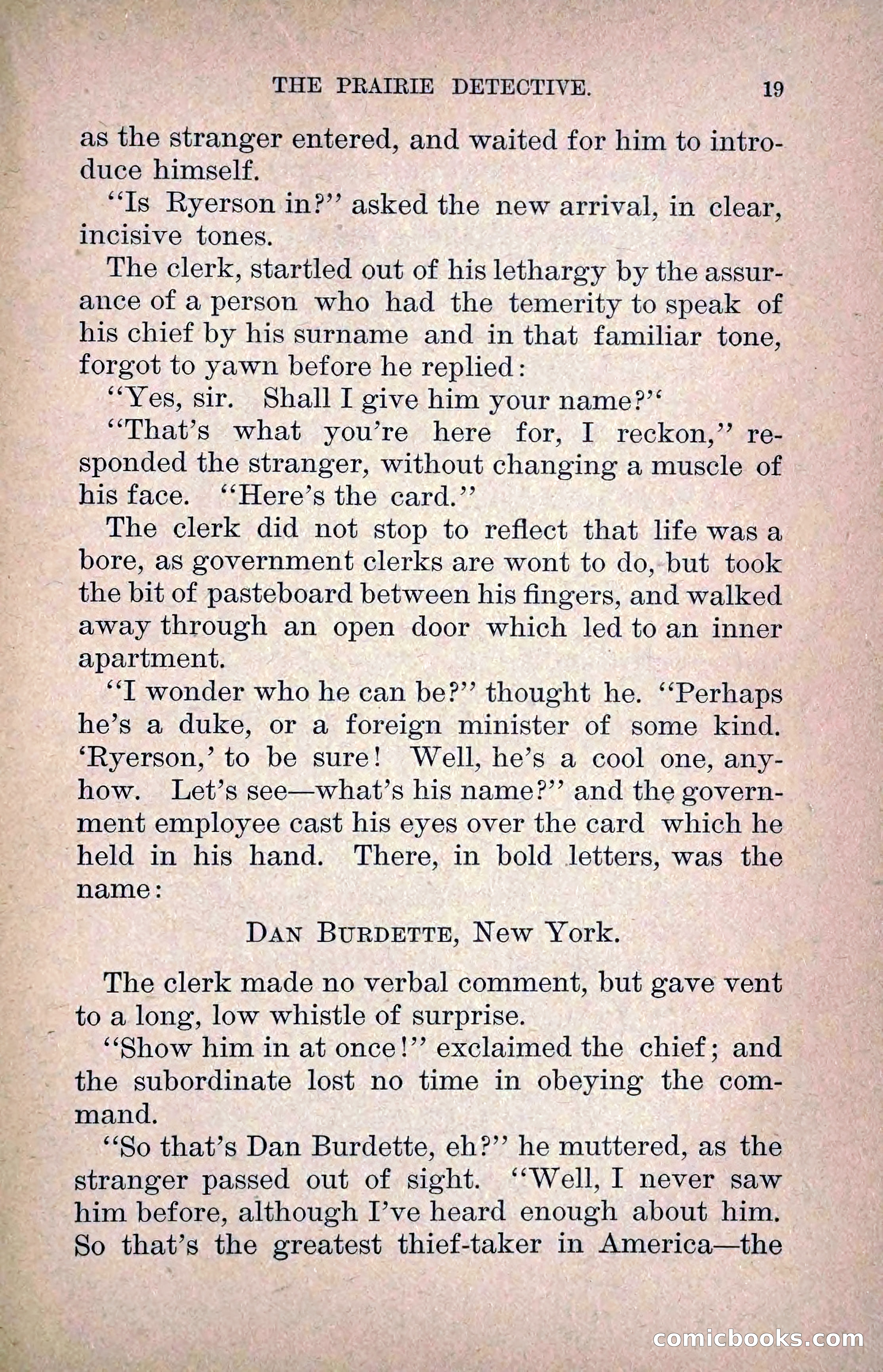 The Prairie Detective: Secret Service Series No. 24 — page 21 of 218