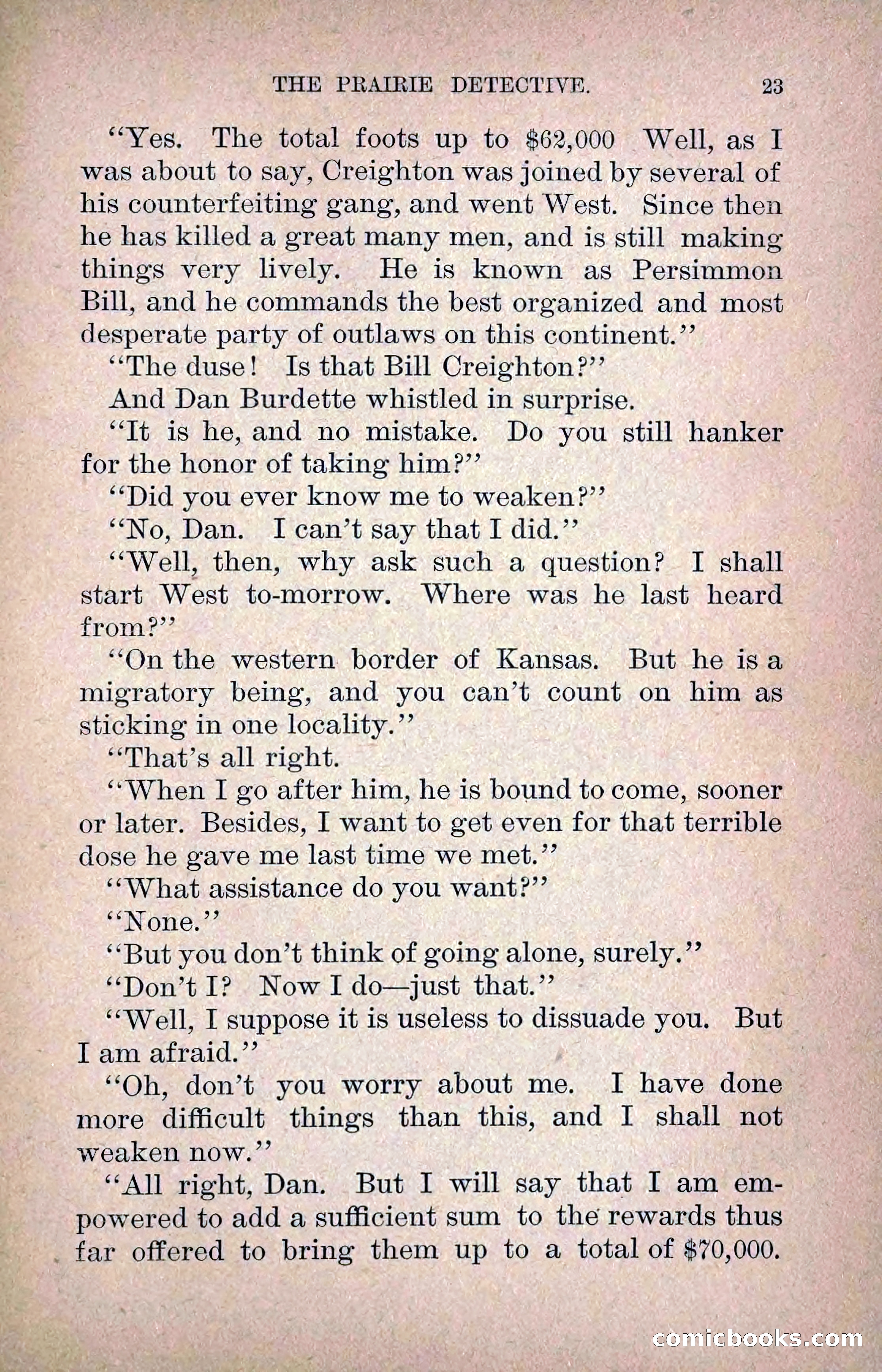The Prairie Detective: Secret Service Series No. 24 — page 25 of 218