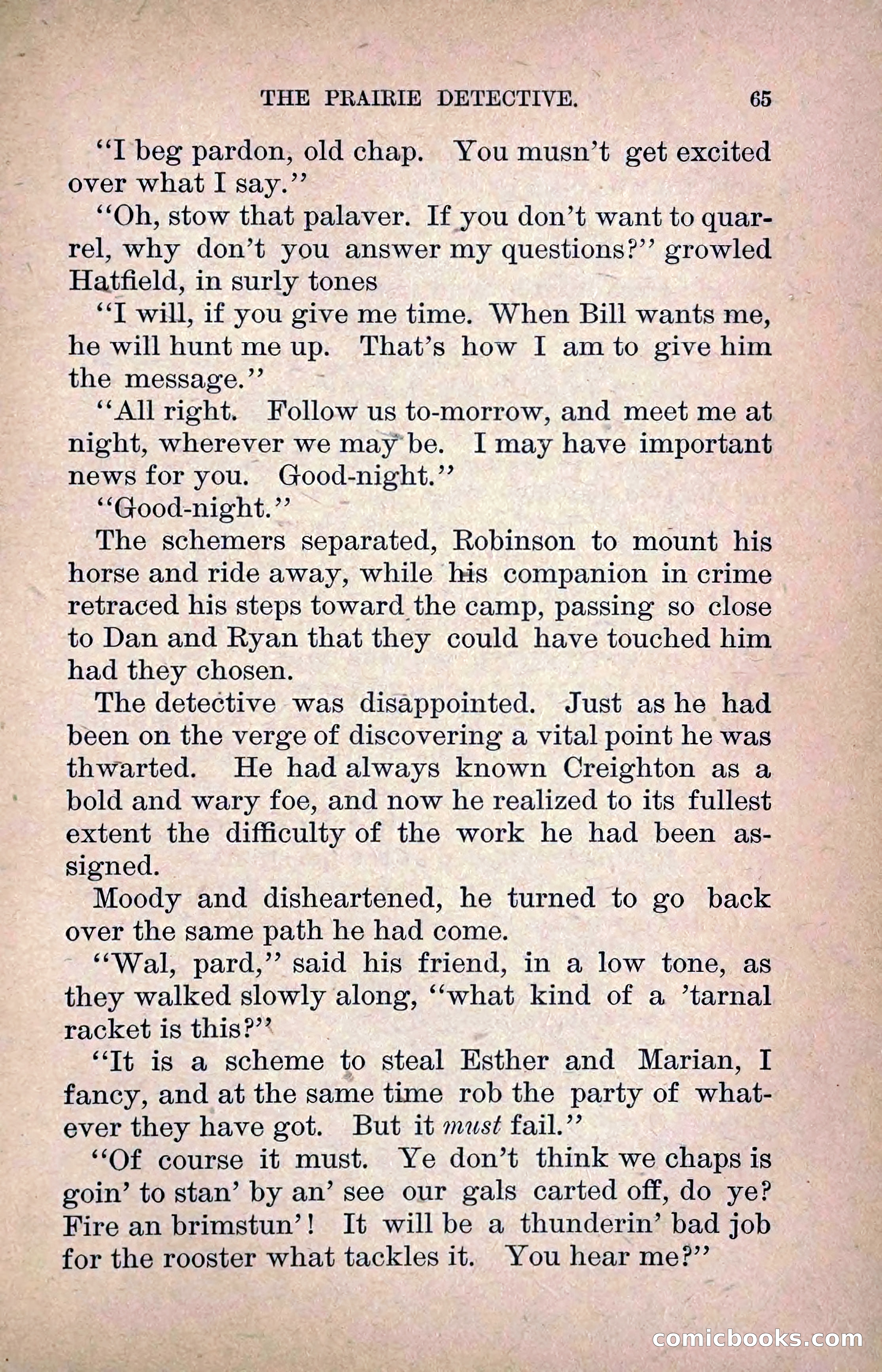 The Prairie Detective: Secret Service Series No. 24 — page 67 of 218