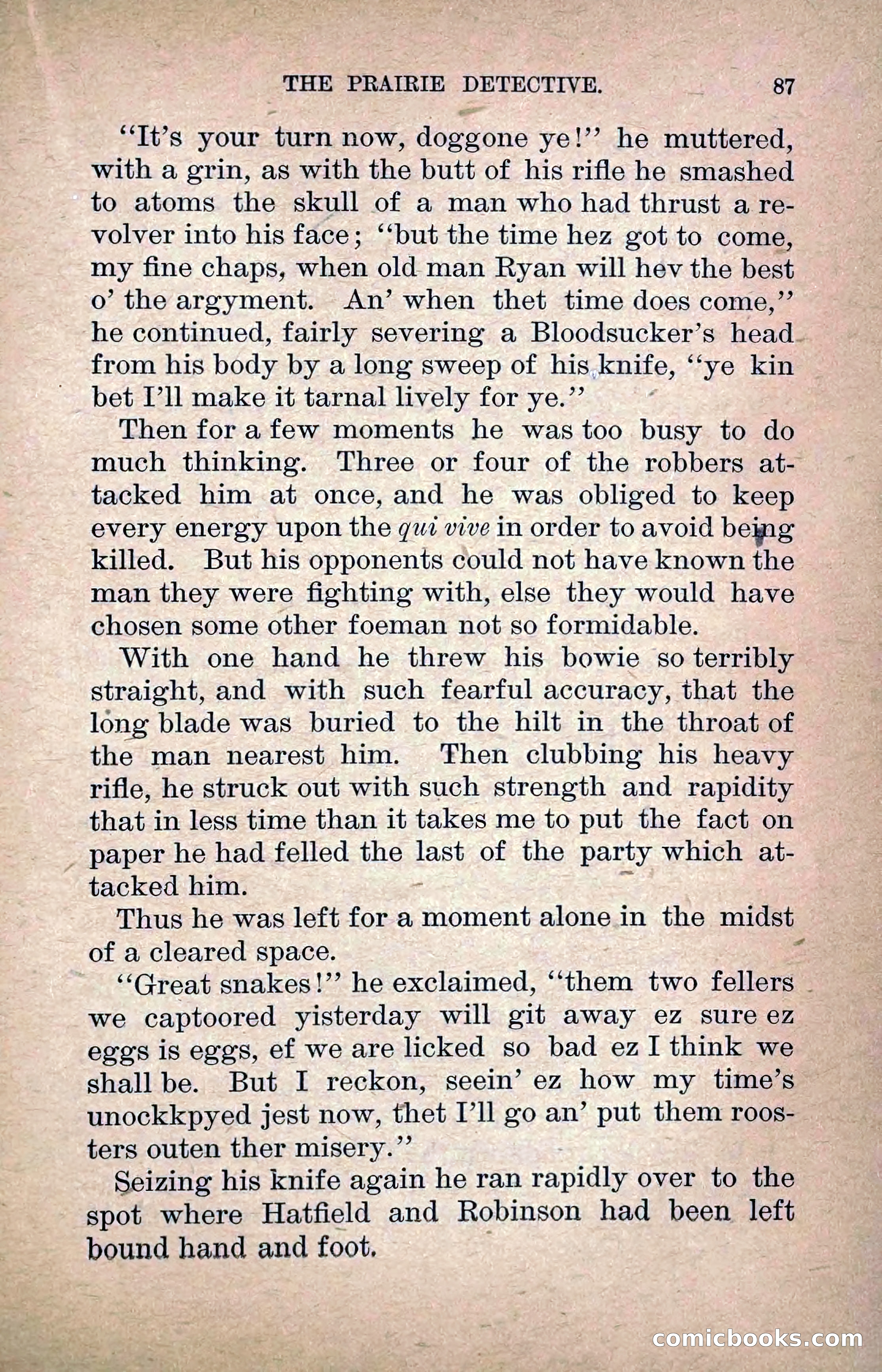 The Prairie Detective: Secret Service Series No. 24 — page 89 of 218