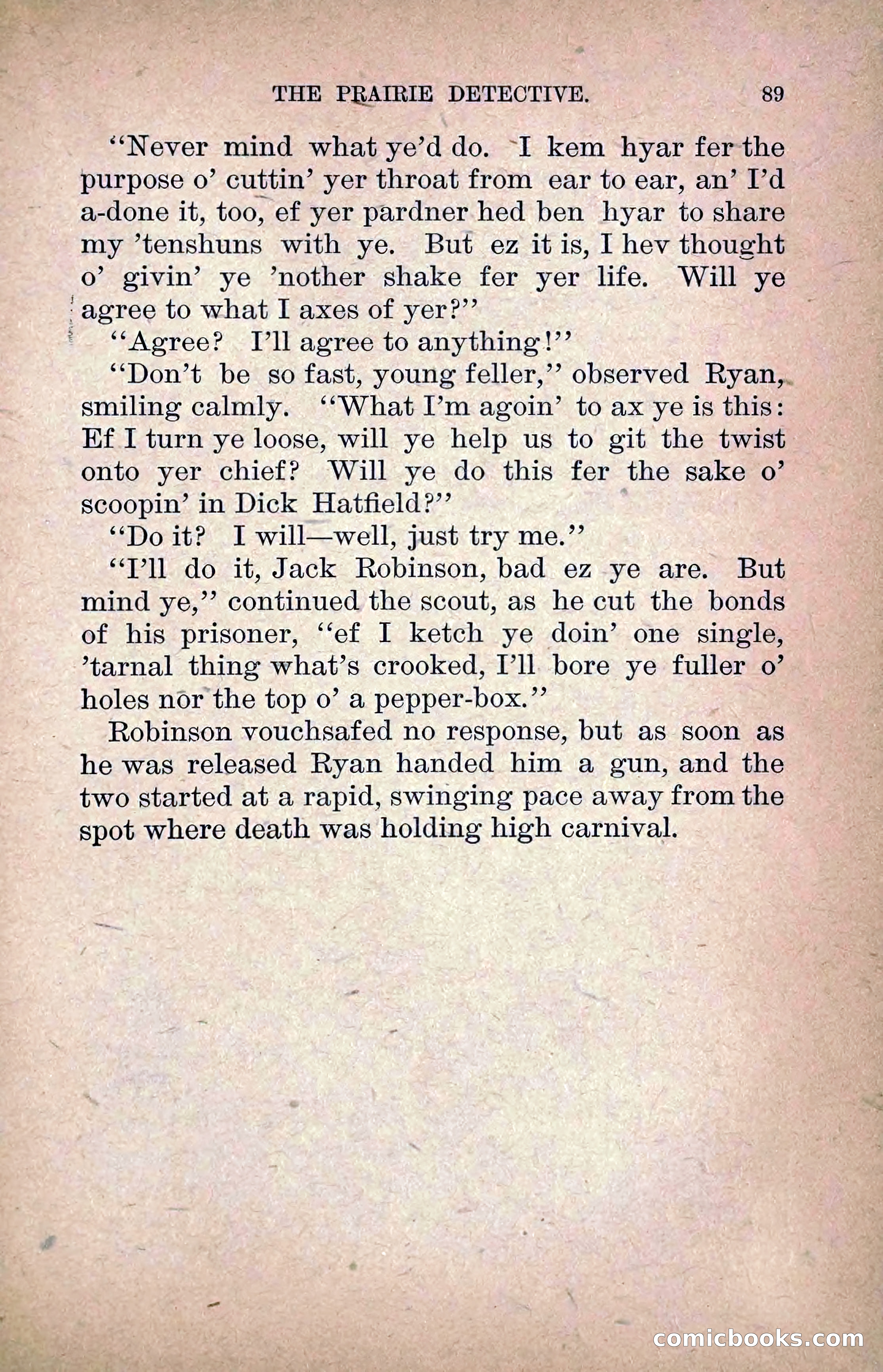 The Prairie Detective: Secret Service Series No. 24 — page 91 of 218