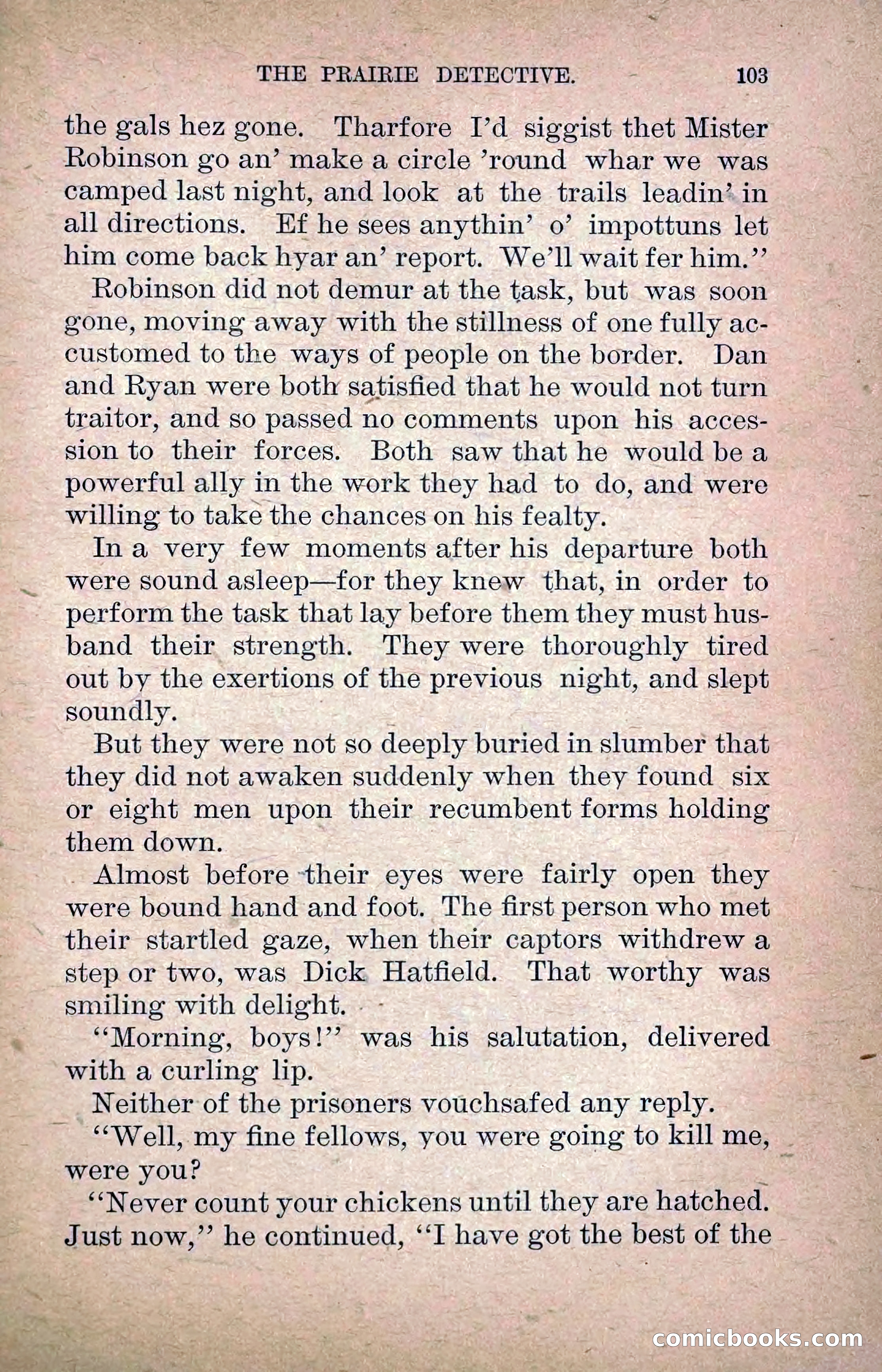 The Prairie Detective: Secret Service Series No. 24 — page 105 of 218