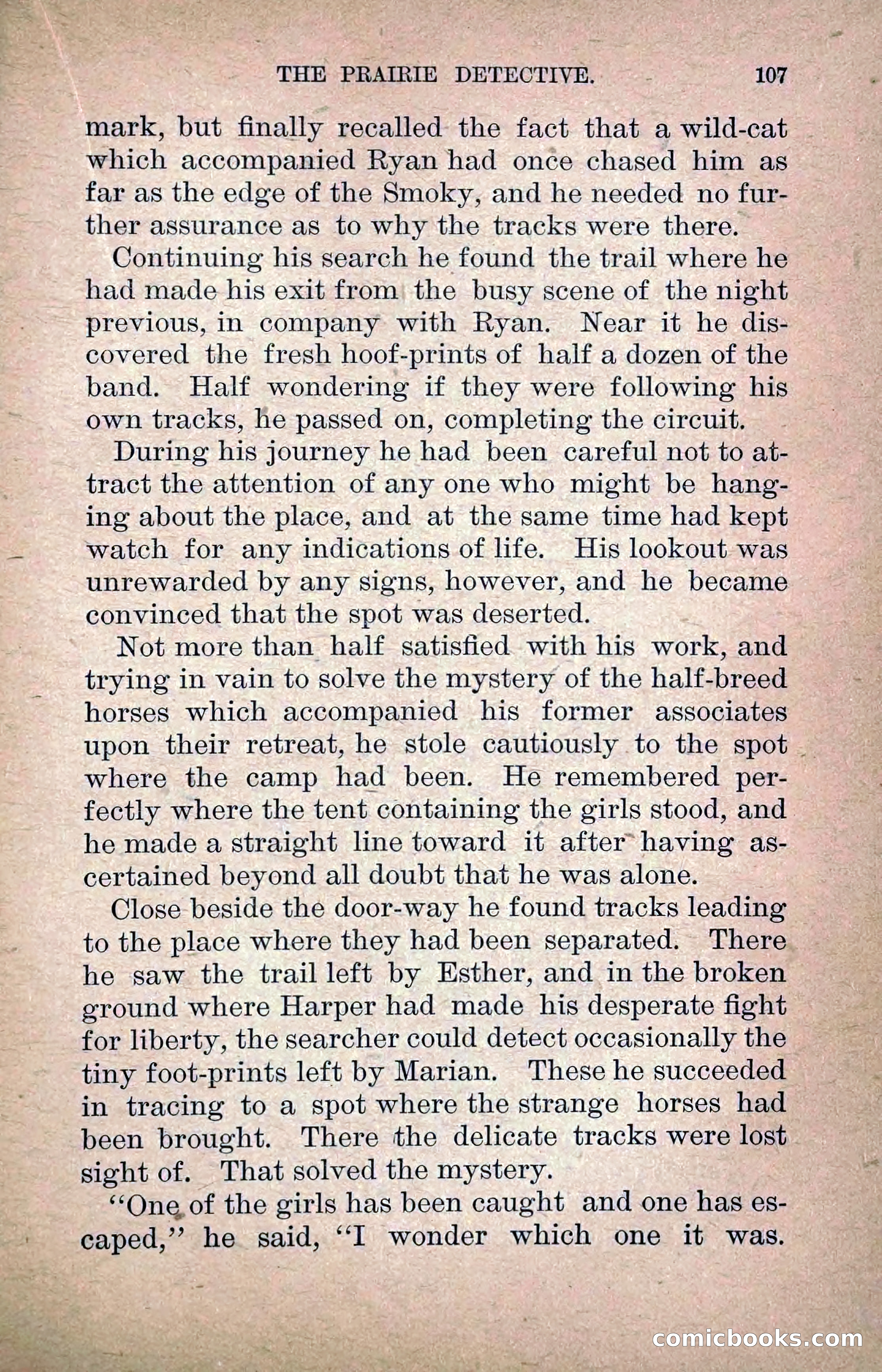 The Prairie Detective: Secret Service Series No. 24 — page 109 of 218