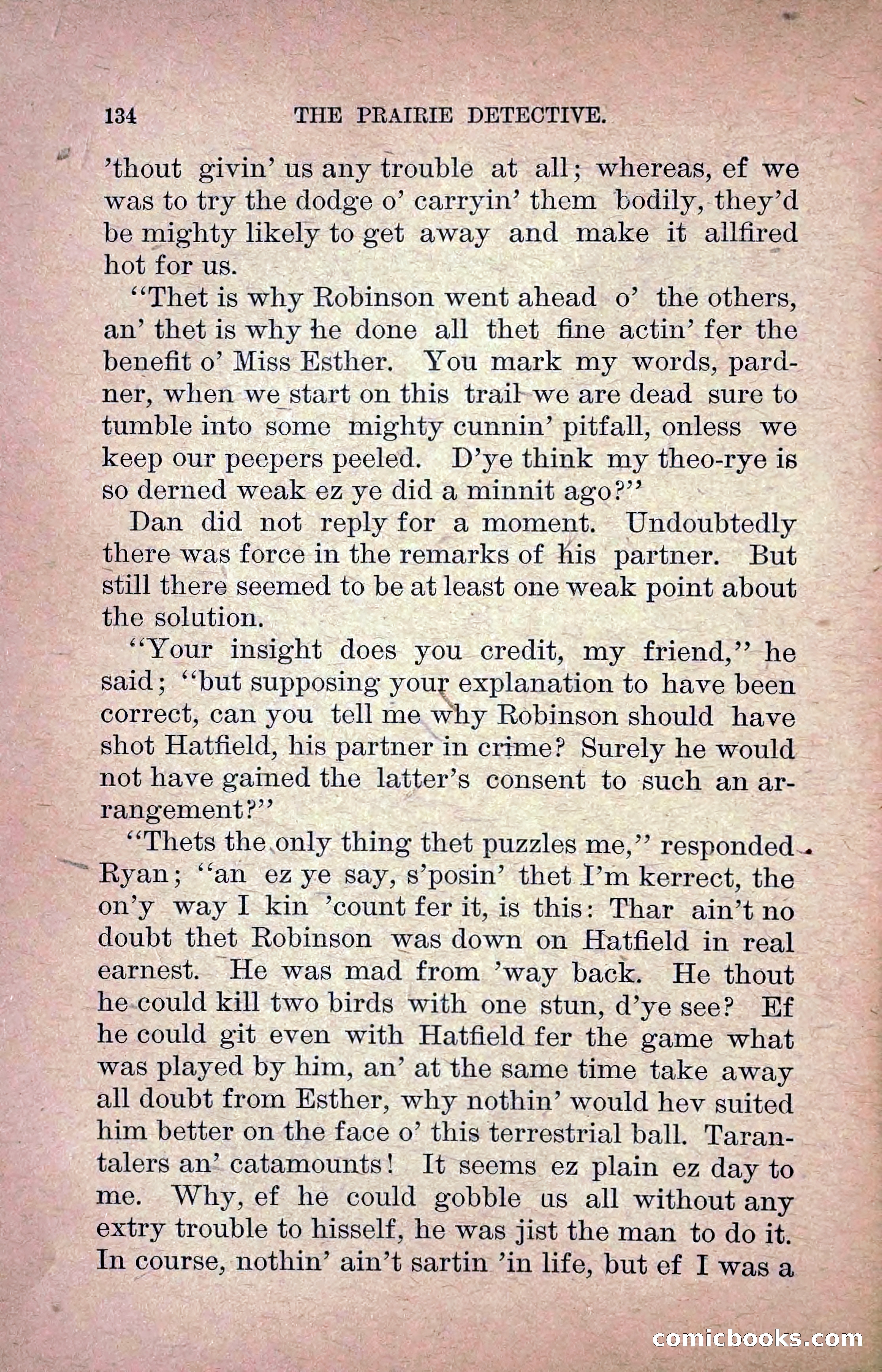 The Prairie Detective: Secret Service Series No. 24 — page 136 of 218