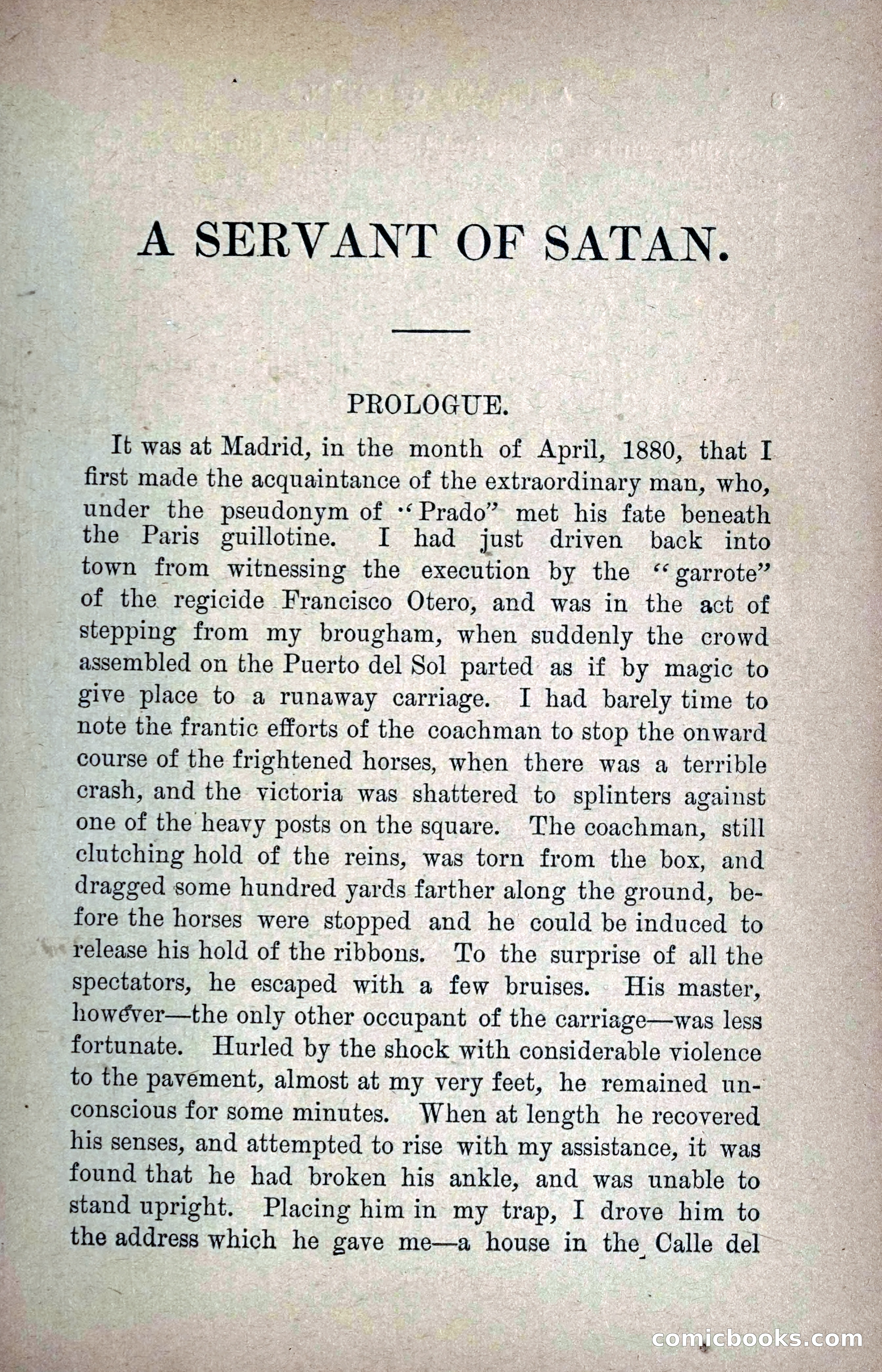 A Servant of Satan: Romantic Career of Prado the Assassin — page 15 of 218
