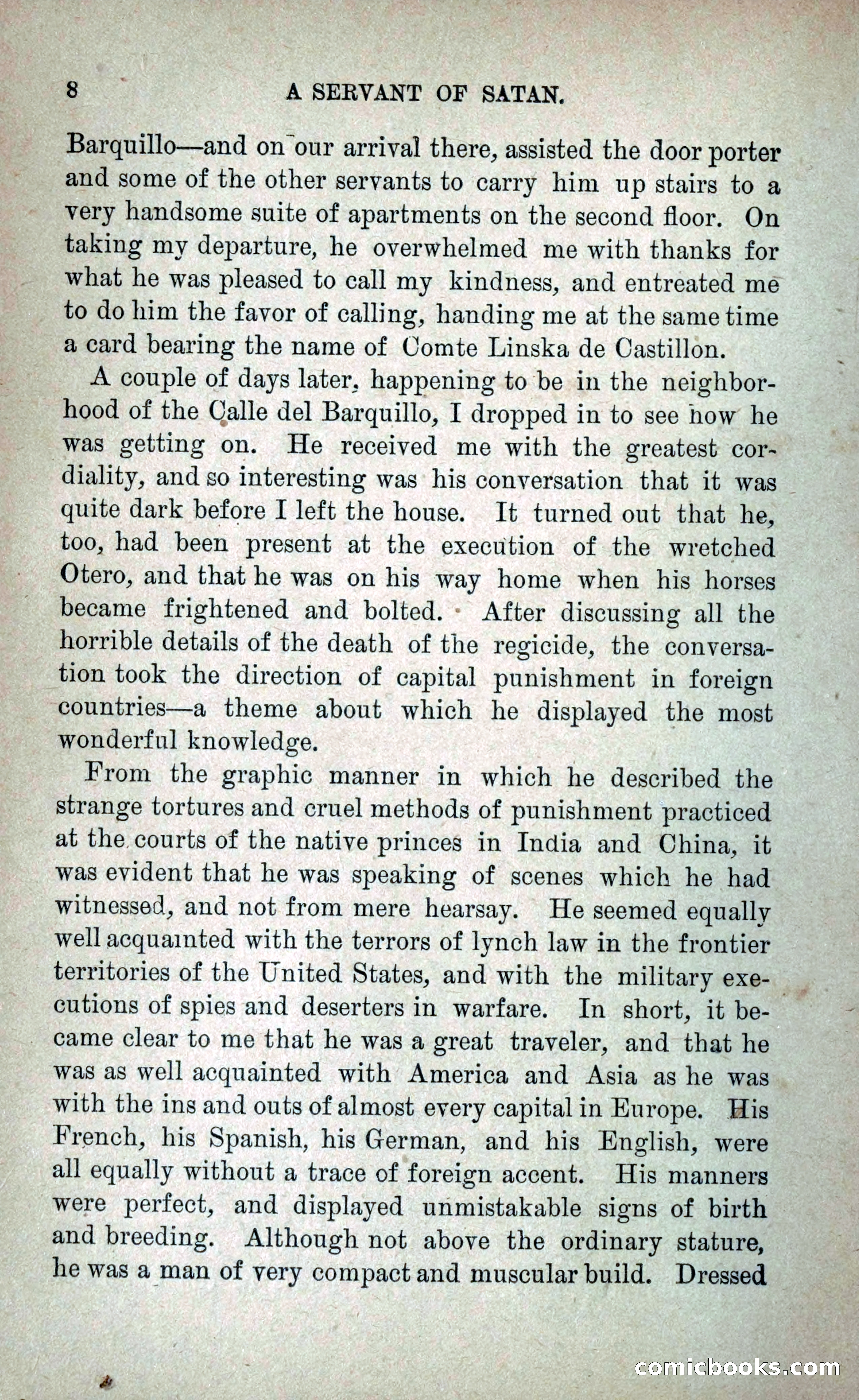 A Servant of Satan: Romantic Career of Prado the Assassin — page 16 of 218
