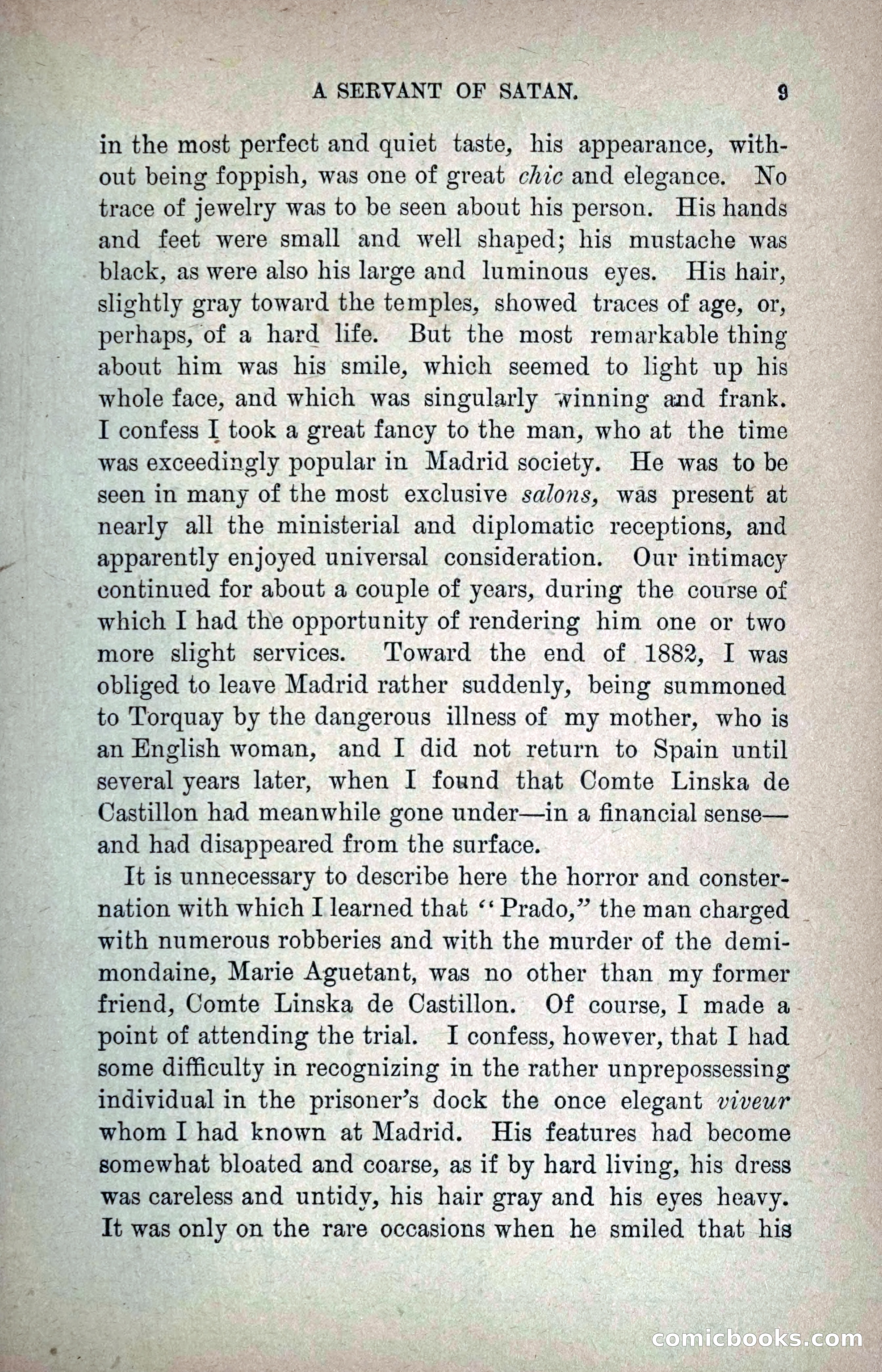A Servant of Satan: Romantic Career of Prado the Assassin — page 17 of 218