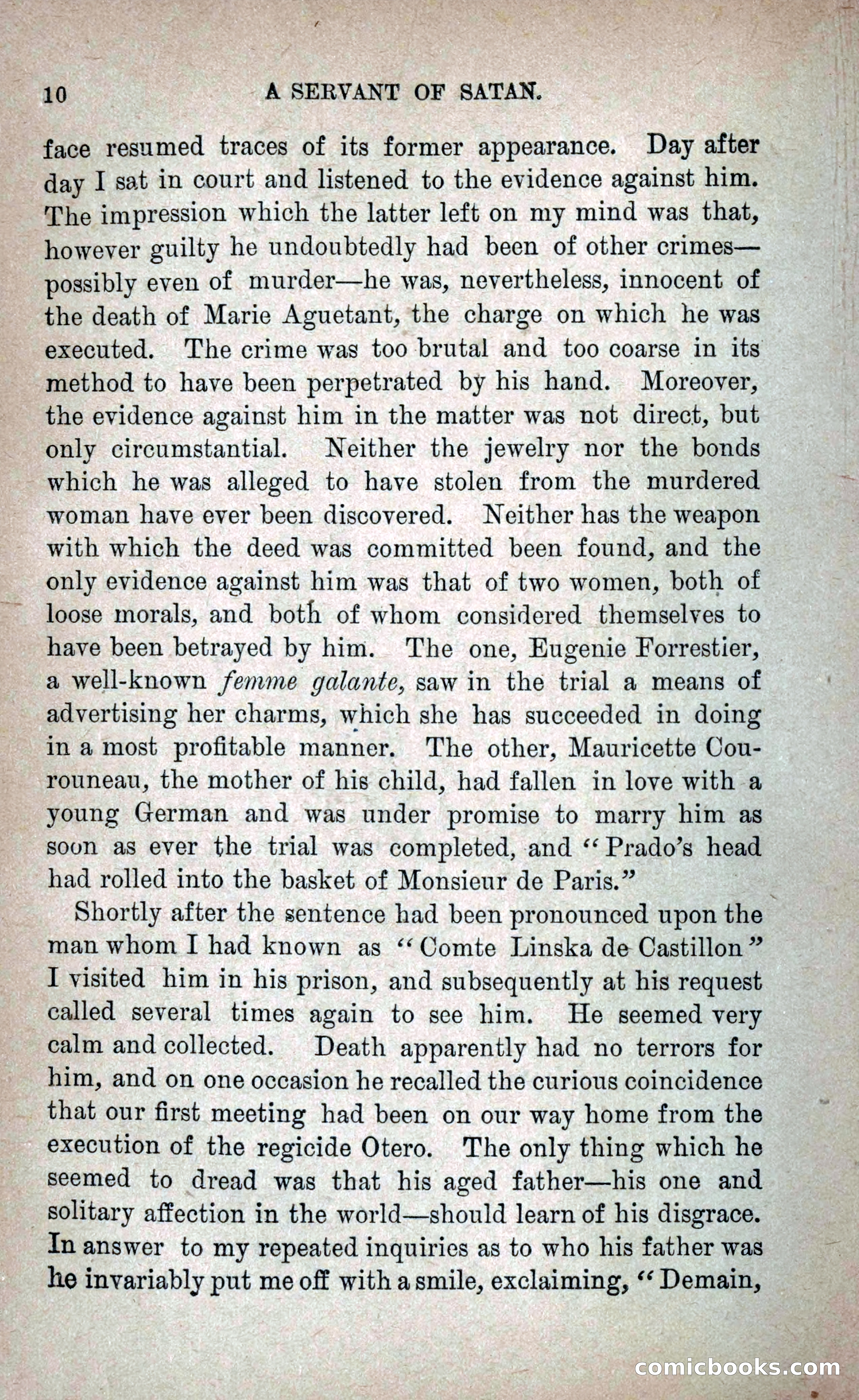 A Servant of Satan: Romantic Career of Prado the Assassin — page 18 of 218