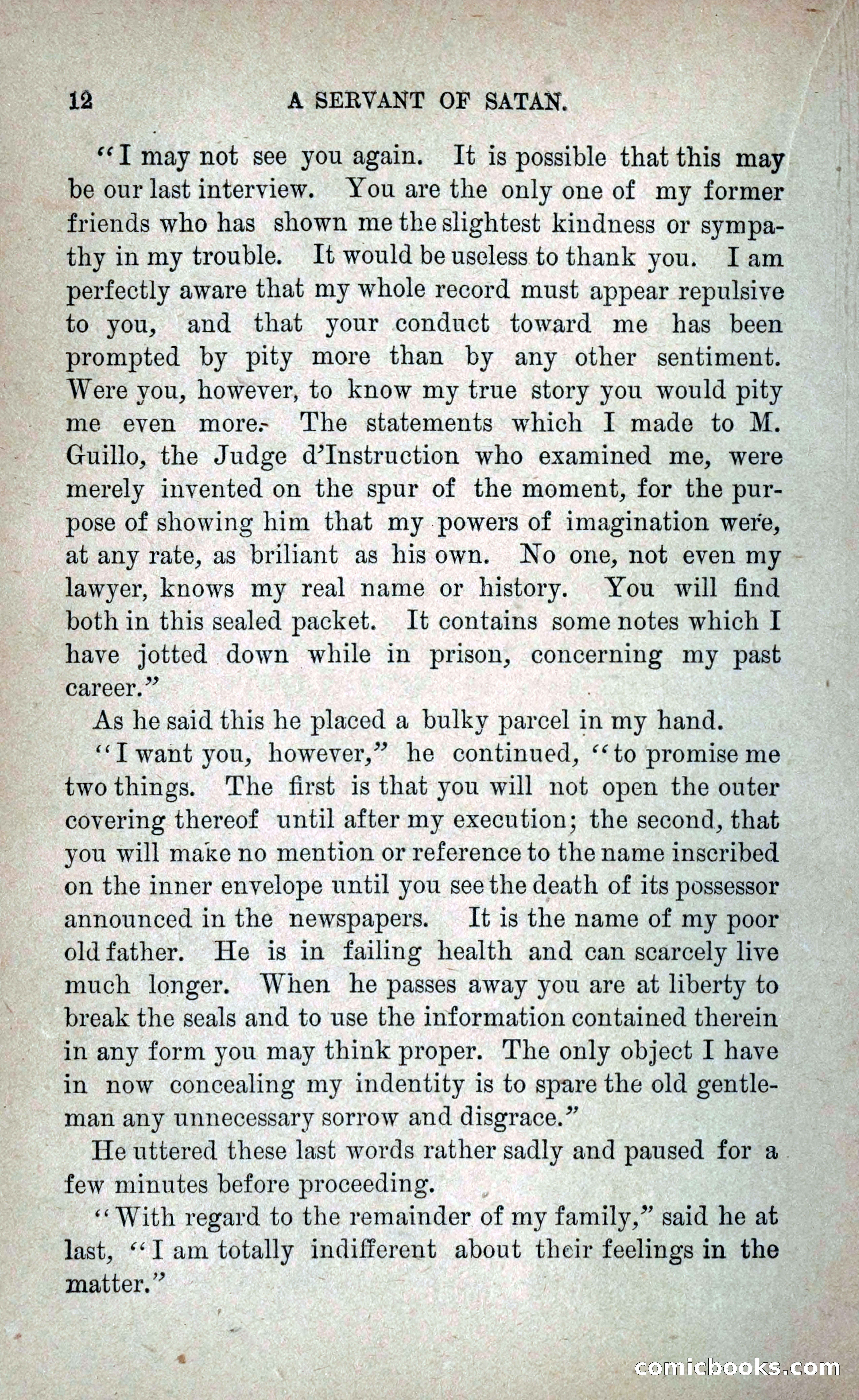 A Servant of Satan: Romantic Career of Prado the Assassin — page 20 of 218