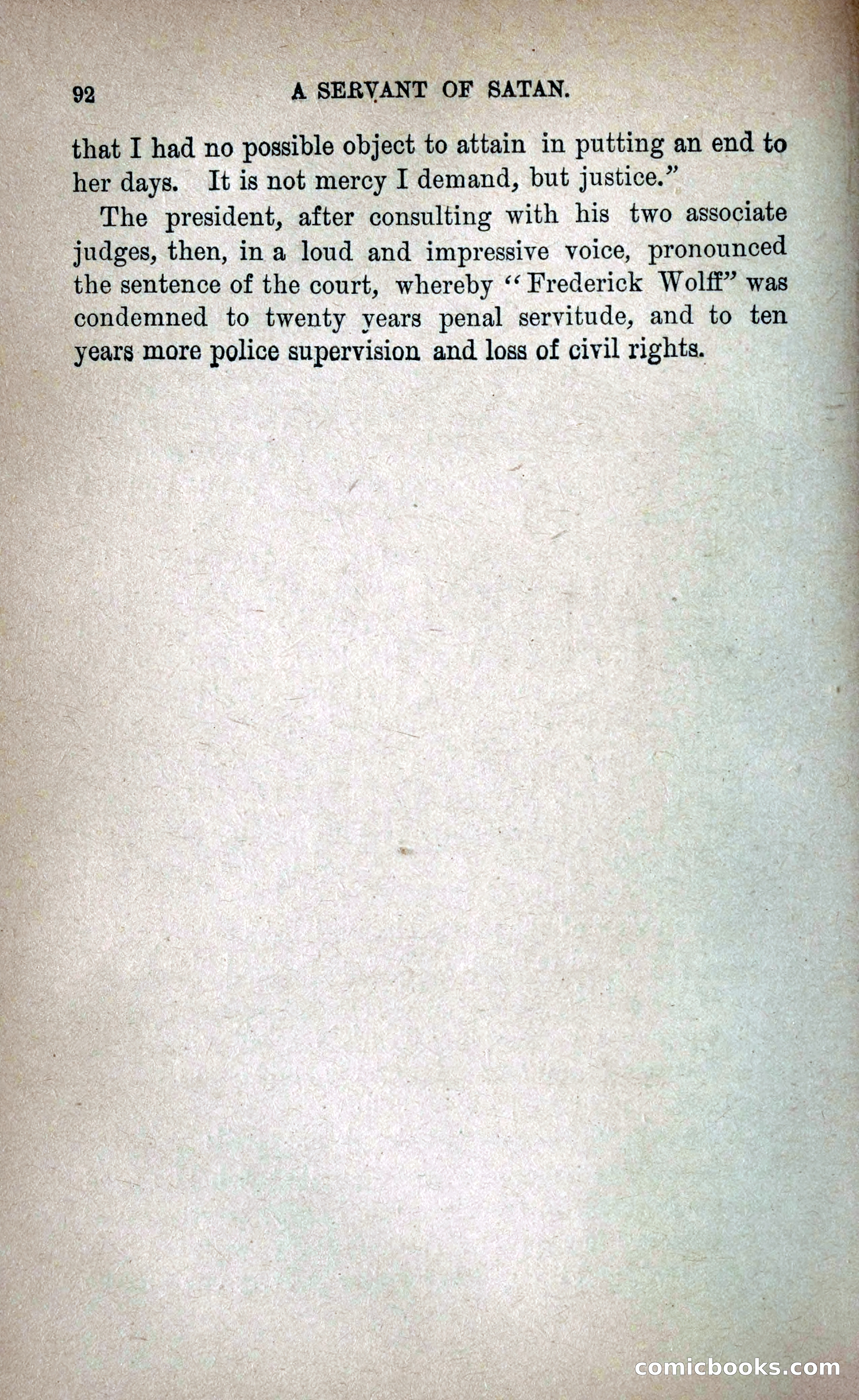 A Servant of Satan: Romantic Career of Prado the Assassin — page 100 of 218