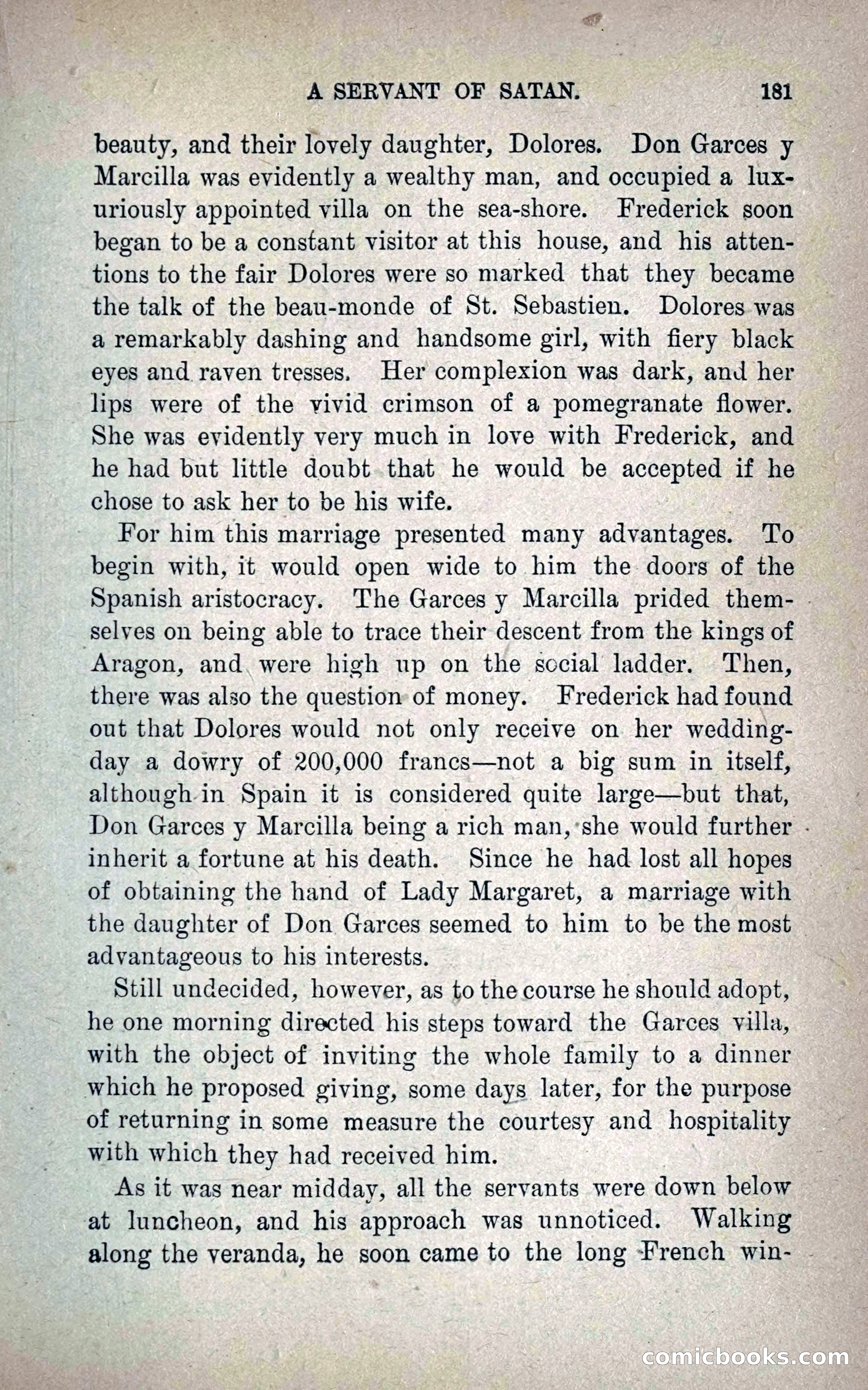 A Servant of Satan: Romantic Career of Prado the Assassin — page 189 of 218