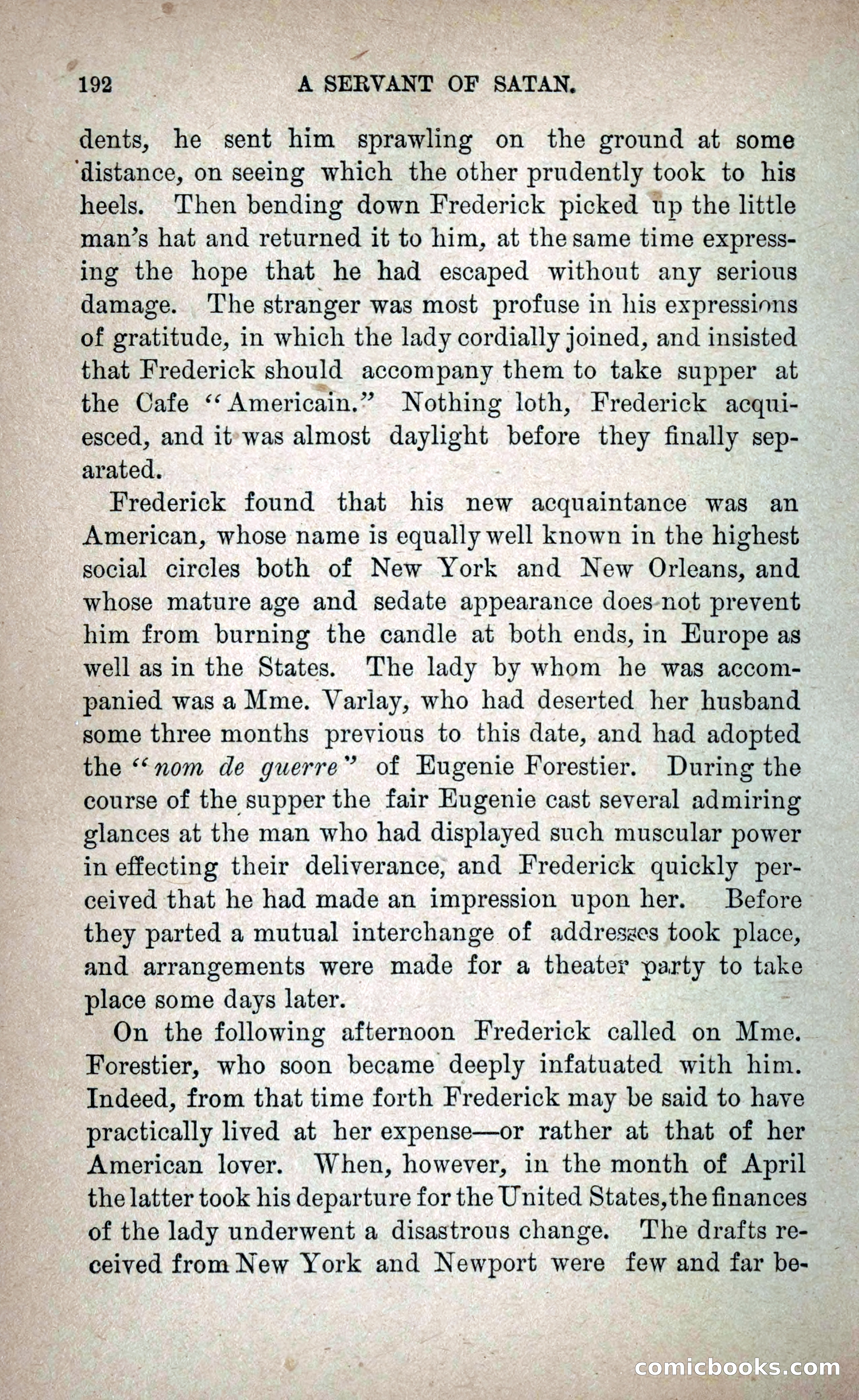 A Servant of Satan: Romantic Career of Prado the Assassin — page 200 of 218