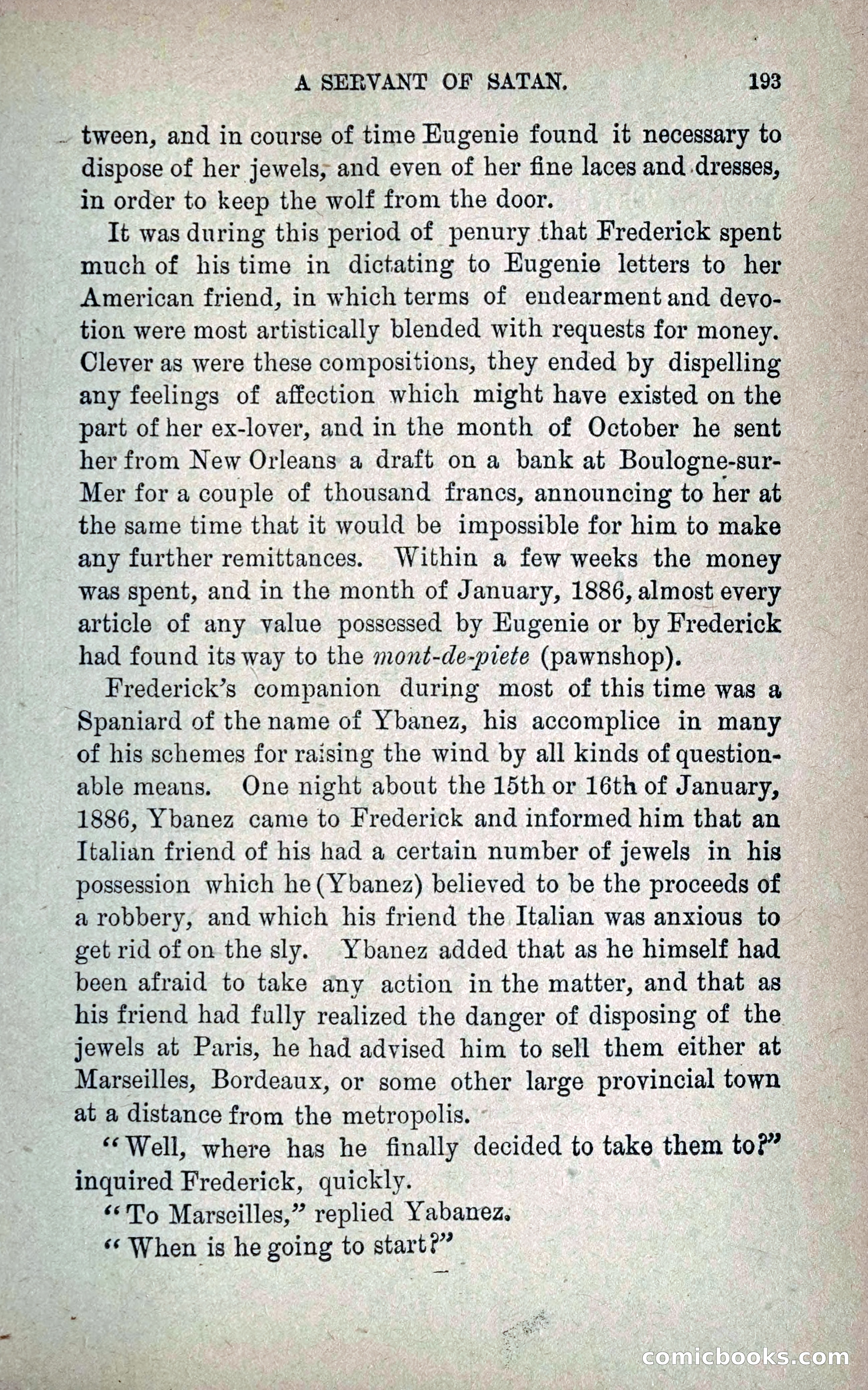 A Servant of Satan: Romantic Career of Prado the Assassin — page 201 of 218