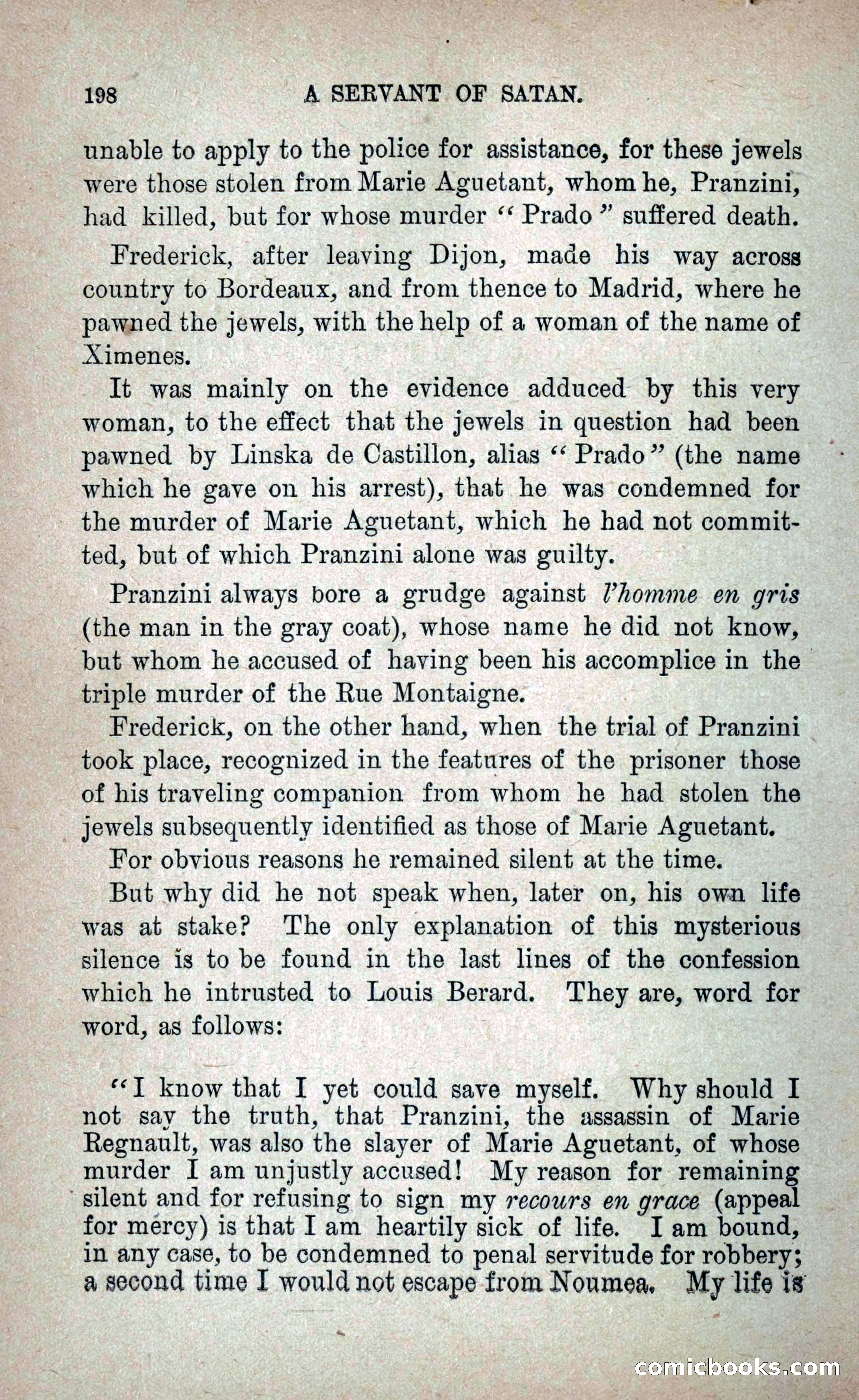 A Servant of Satan: Romantic Career of Prado the Assassin — page 206 of 218