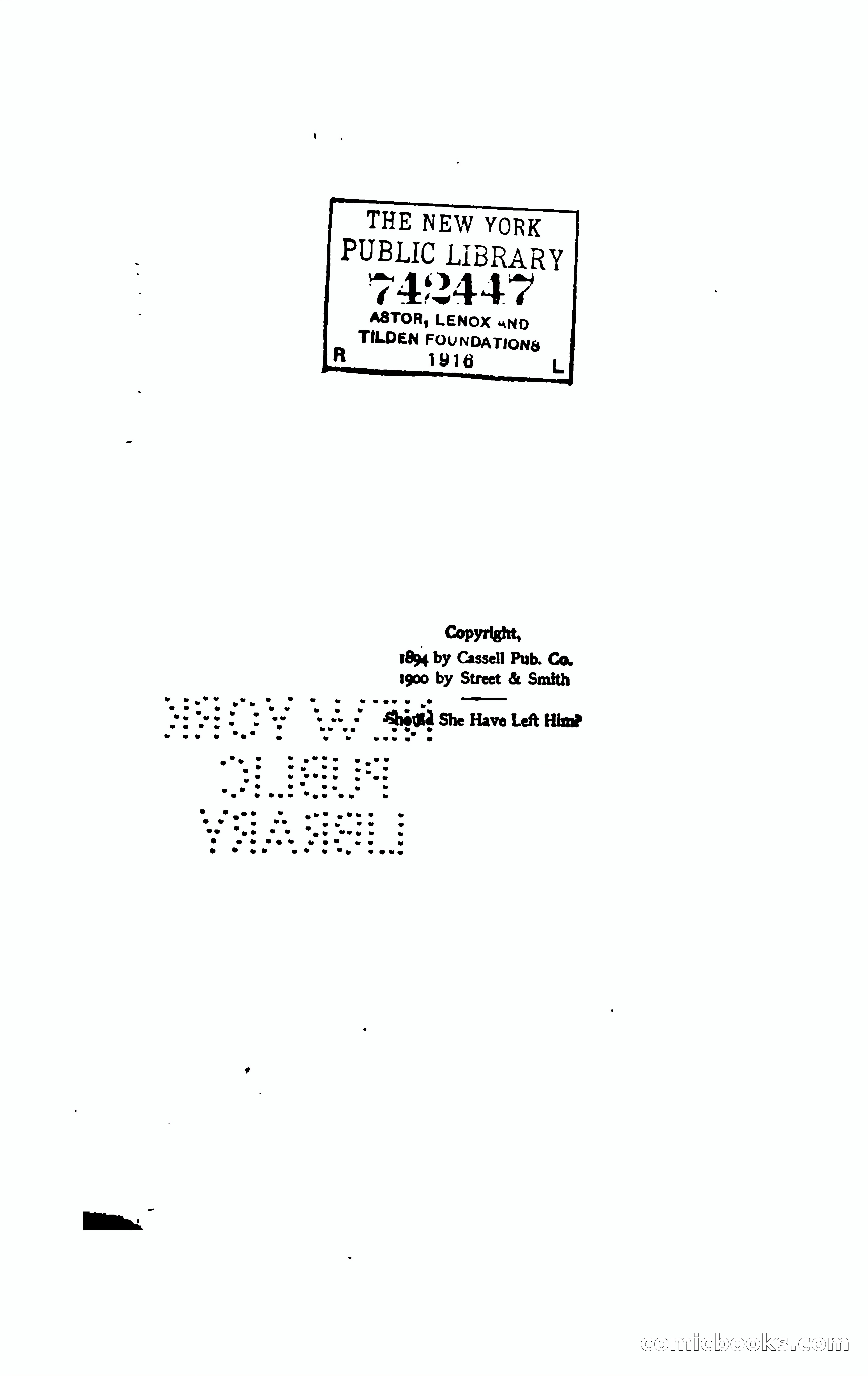 Should She Have Left Him? — page 13 of 294