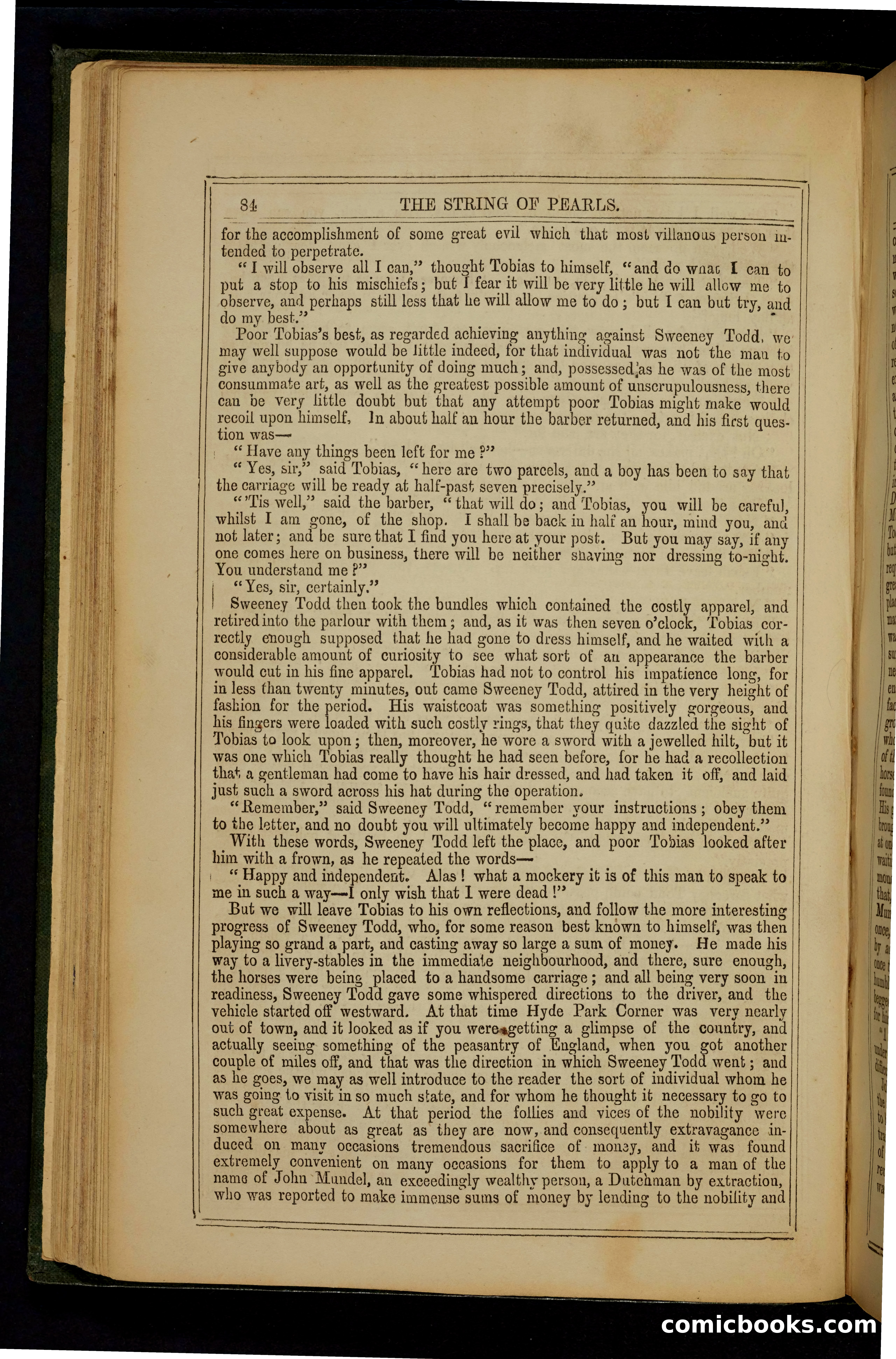 The String of Pearls; or, The Barber of Fleet Street — page 92 of 396