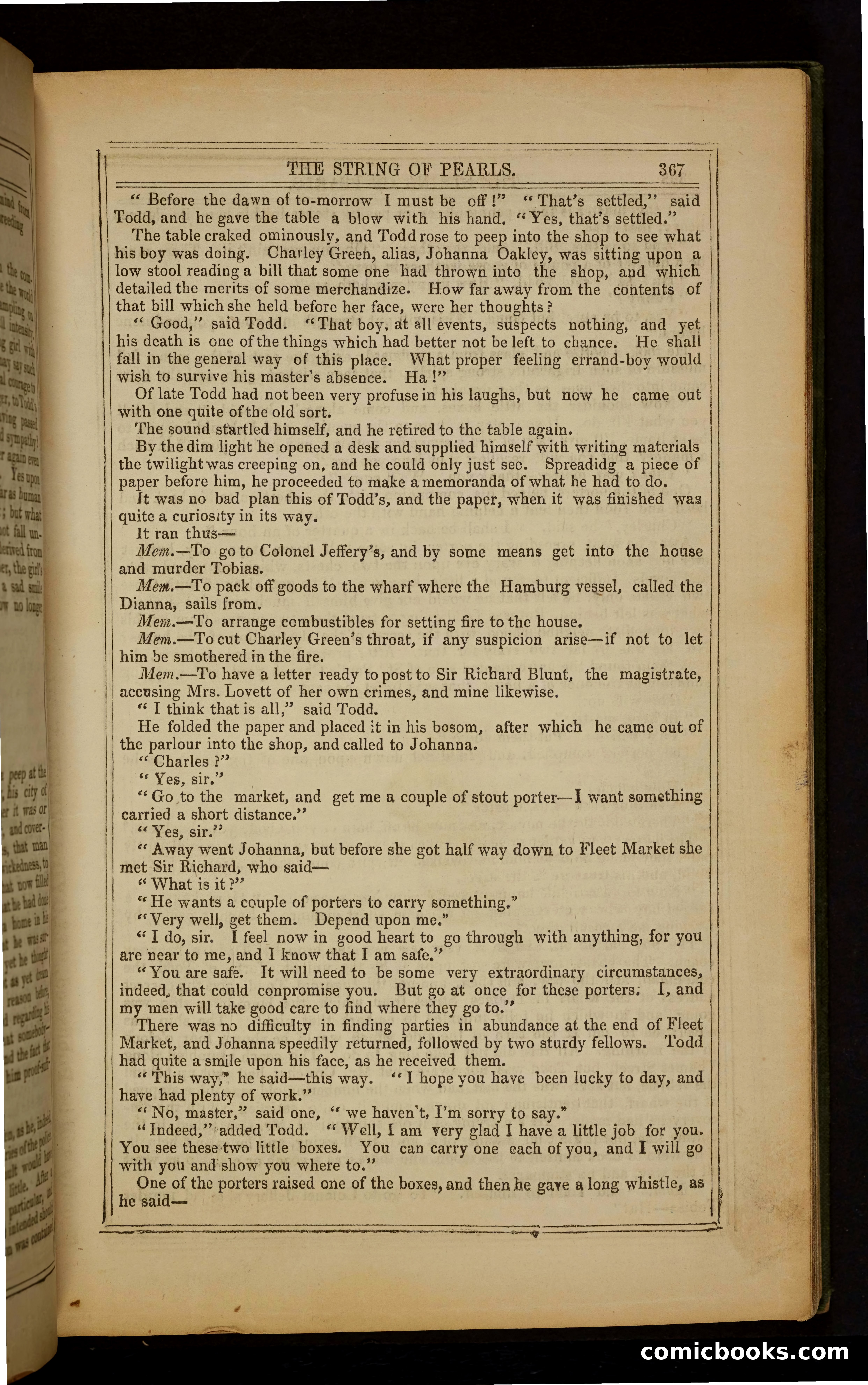 The String of Pearls; or, The Barber of Fleet Street — page 375 of 396