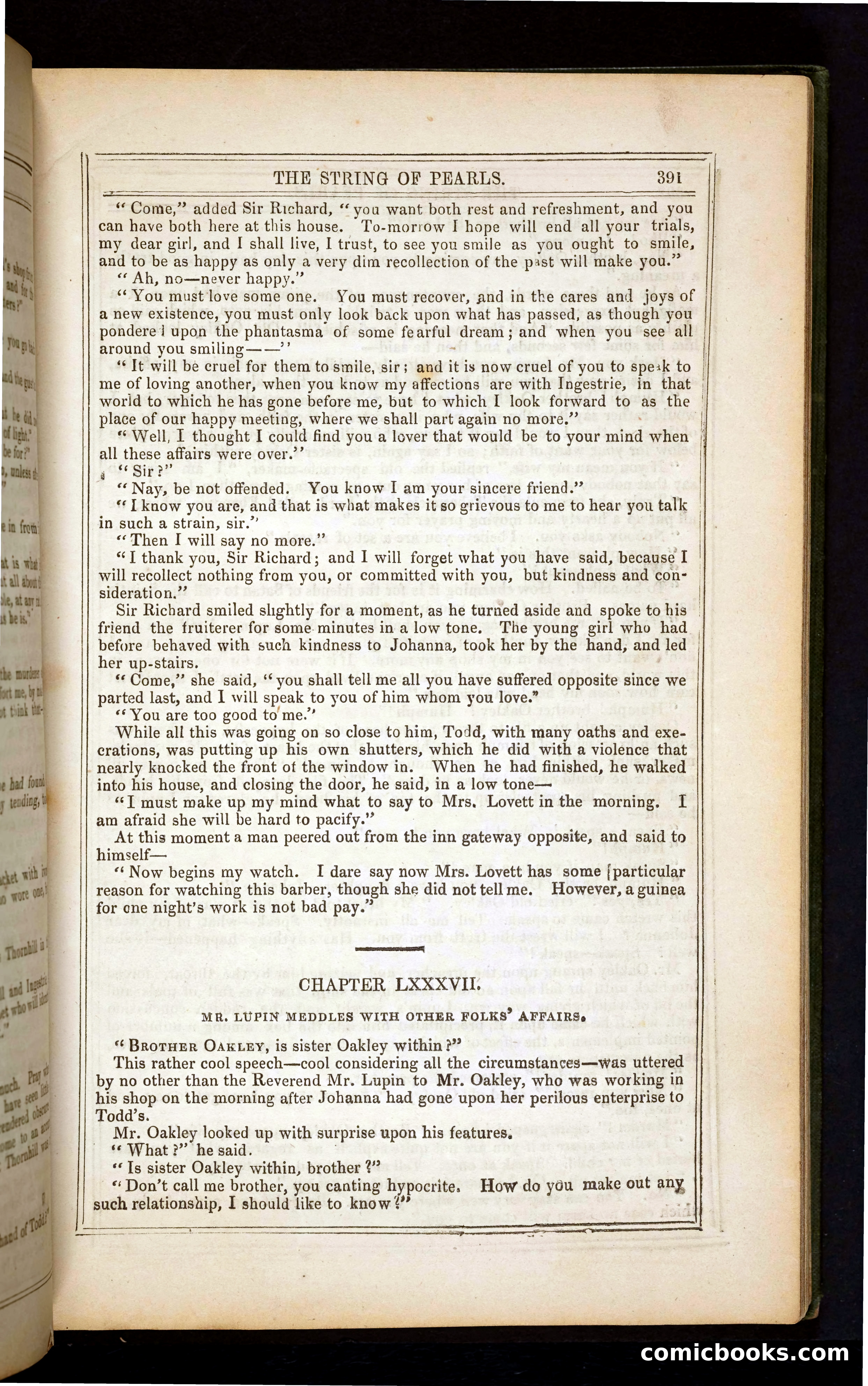The String of Pearls; or, The Barber of Fleet Street — page 399 of 396
